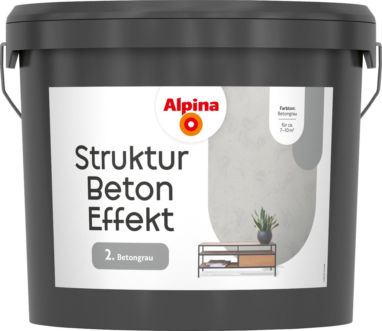 Alpina Wandfarbe Alpina Wandfarbe Strukturbeton Effekt 20 kg