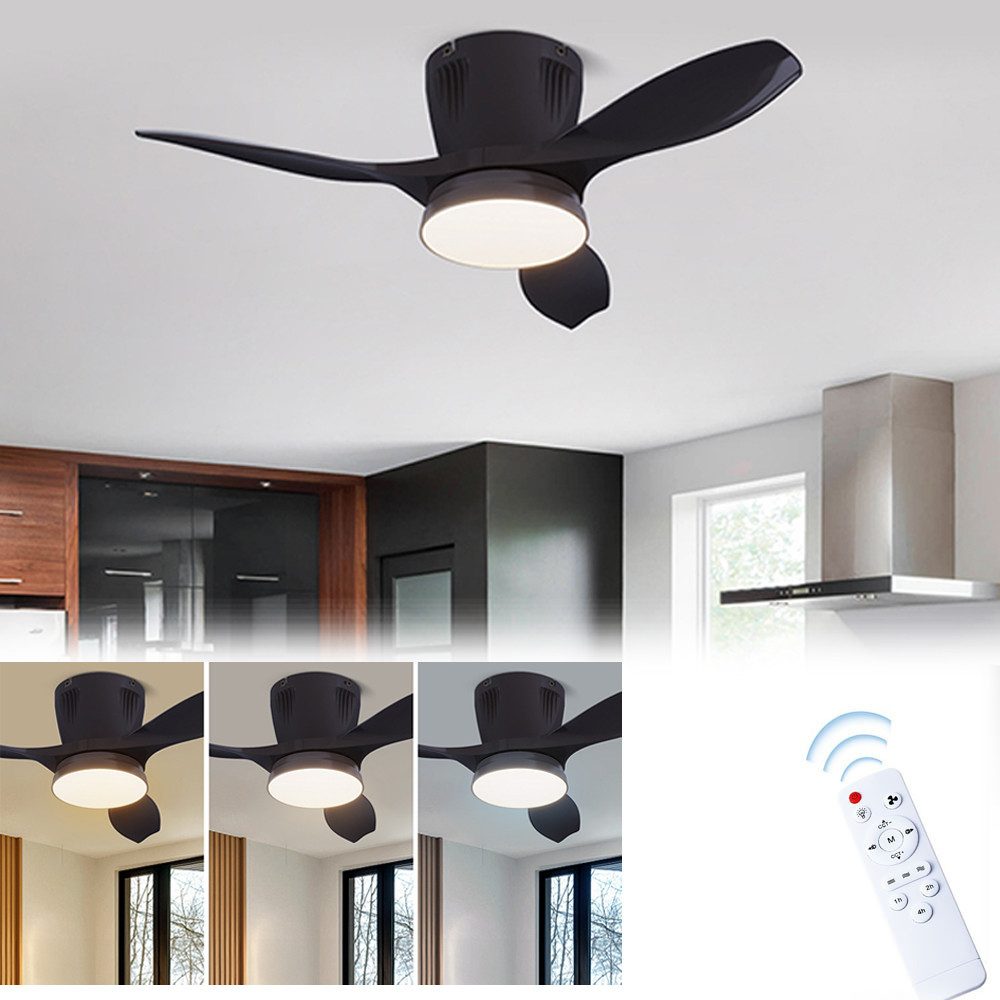 PRIISF LED Pendelleuchte Deckenventilator mit Beleuchtung günstig online kaufen
