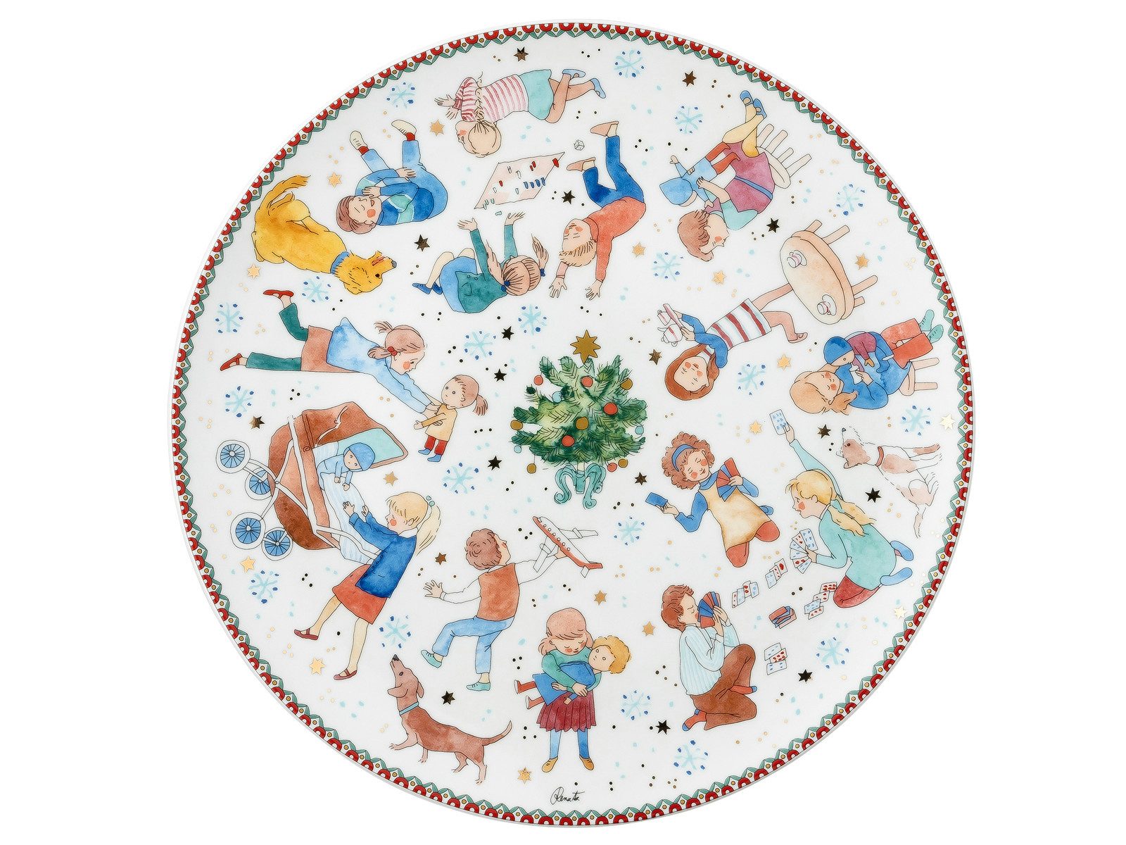 Hutschenreuther Teller Sammelkollektion 2025 Weihnachtsspiele Plätzchenteller 28cm