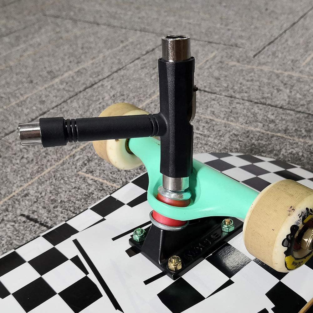 UE Stock Schrauben-Set Multifunktionales All-in-One-Skateboardwerkzeug Schraubenschlüssel, einfacher Transport und Lagerung