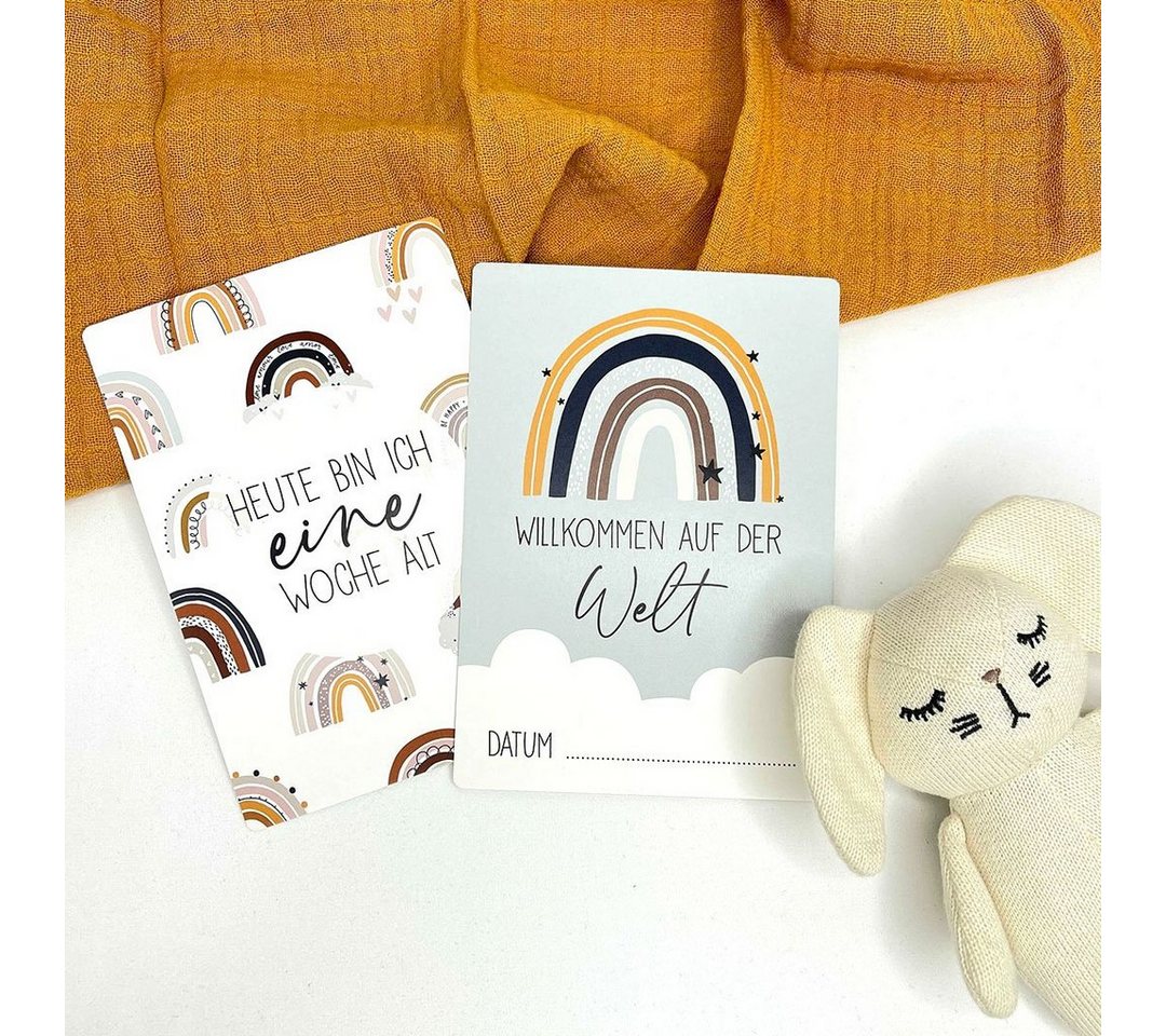 Thumbnail - PAPIERDRACHEN Geschenkkarte 32 Meilensteinkarten für Babys und Kleinkinder
