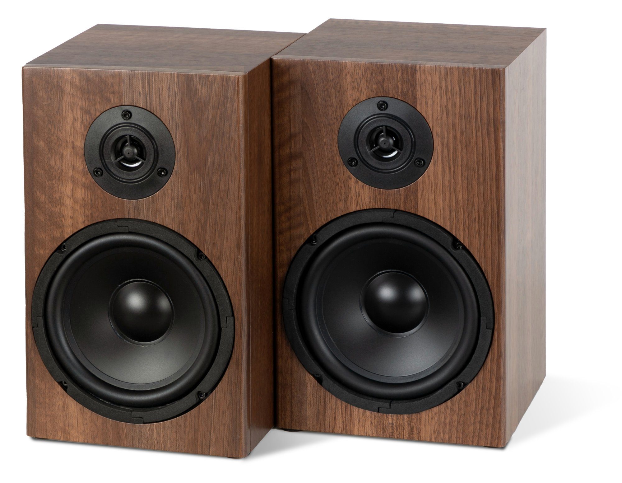 Braune auch Lautsprecher als McGrey HiFi Regal-Lautsprecher (80 2-Wege-System Wandlautsprecher) HiFi-Boxen Walnuss-Holz-Optik - W, 6,5" BSS-265