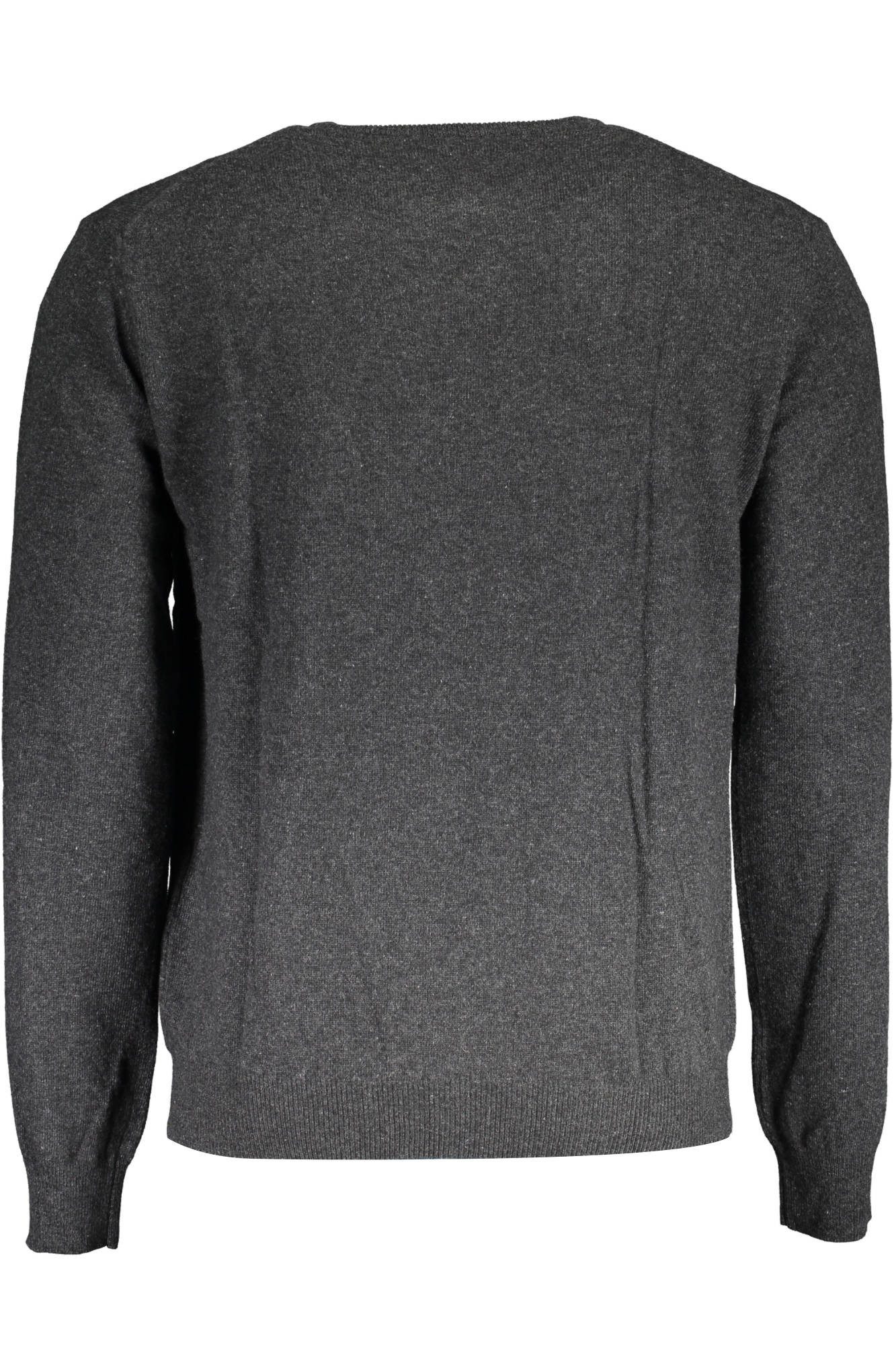 La Martina Strickpullover Eleganter Herren-Pullover Grau mit Stickerei und Logo-Details