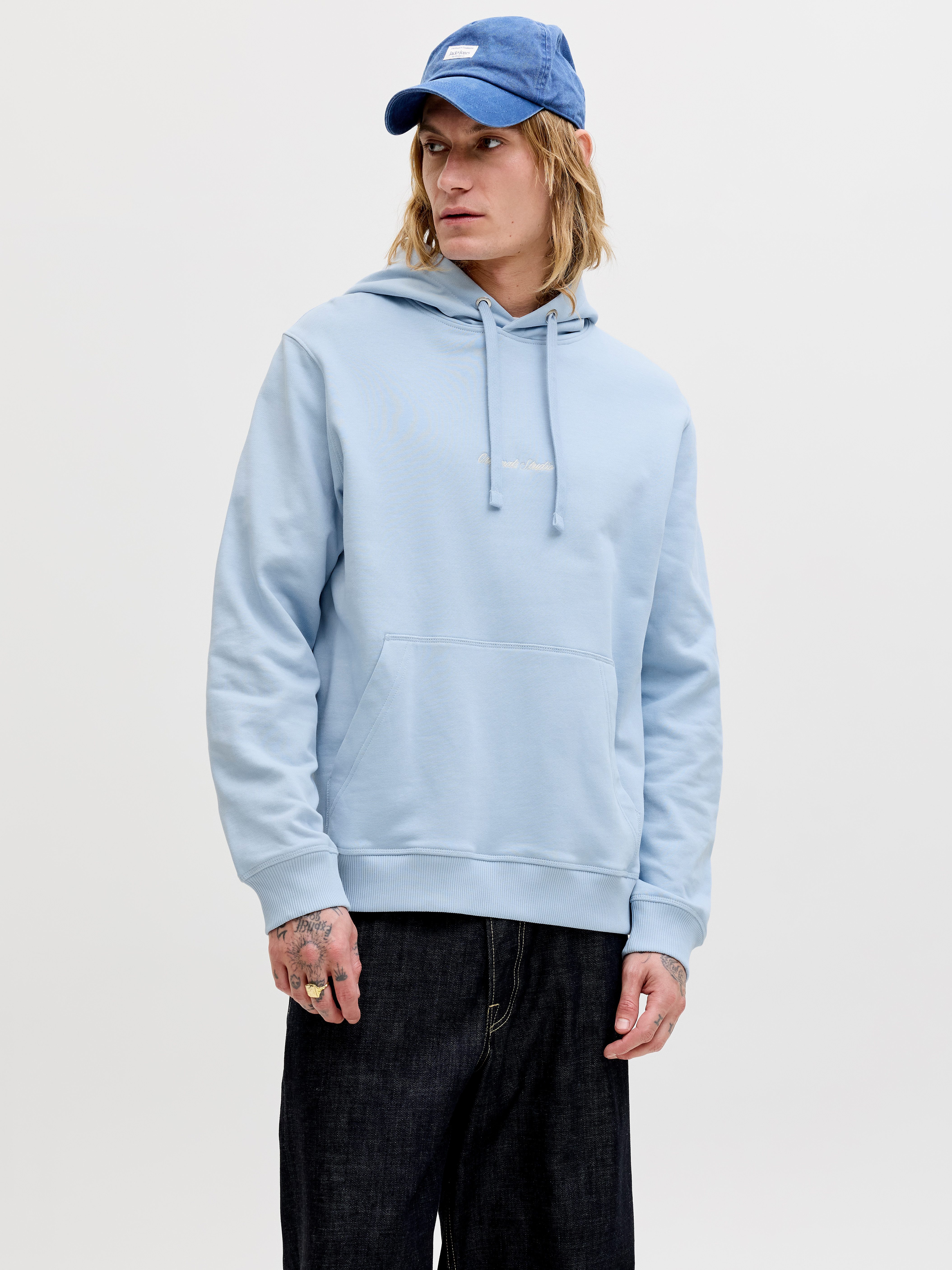 Jack & Jones Kapuzensweatshirt JORNORREBRO EMB SWEAT HOOD NOOS mit Logo Print