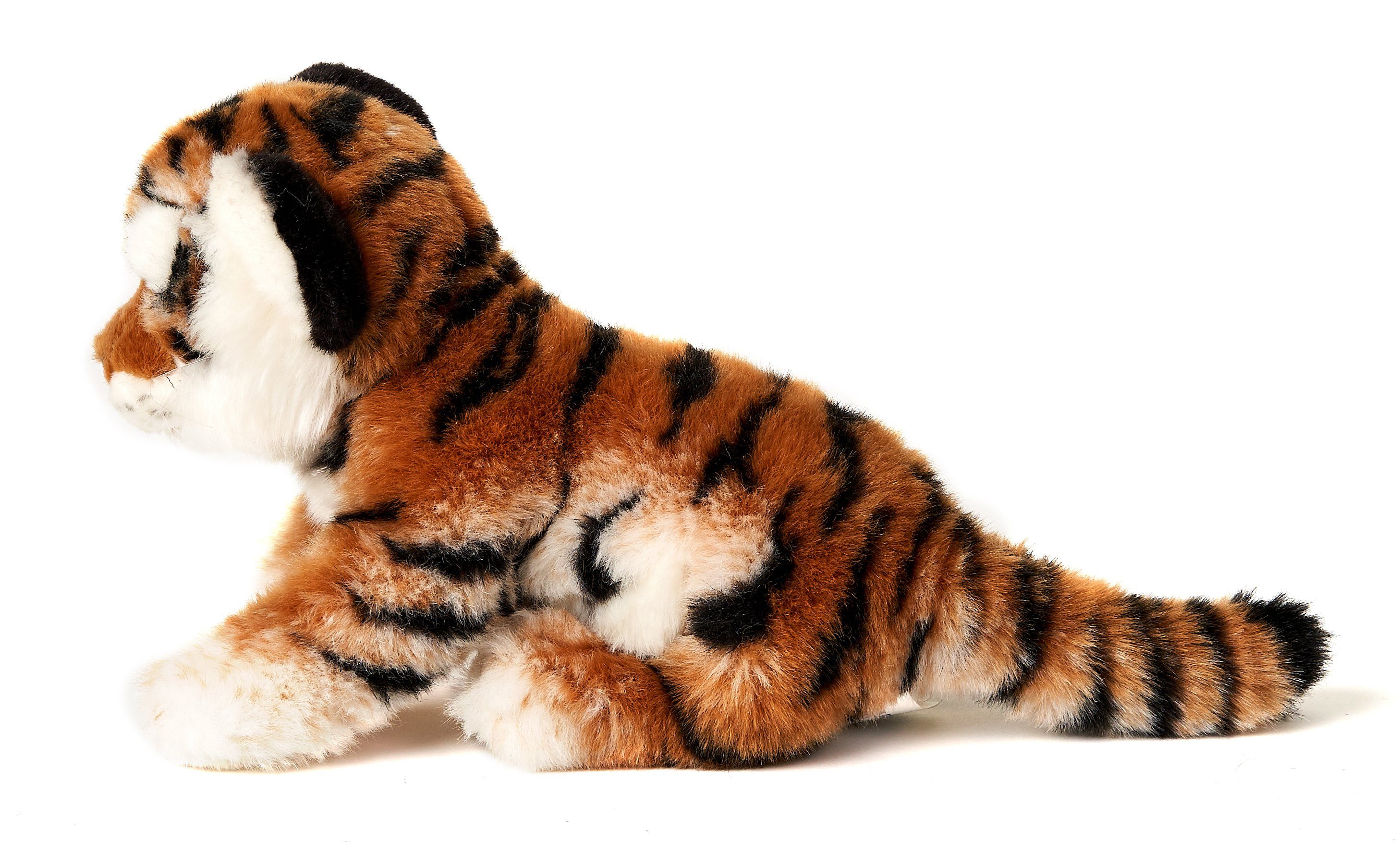 recyceltes Baby, sitzend - (Höhe) % - cm Tiger Plüsch-Wildtier 100 Plüschtier, zu 20 Uni-Toys Kuscheltier Füllmaterial -