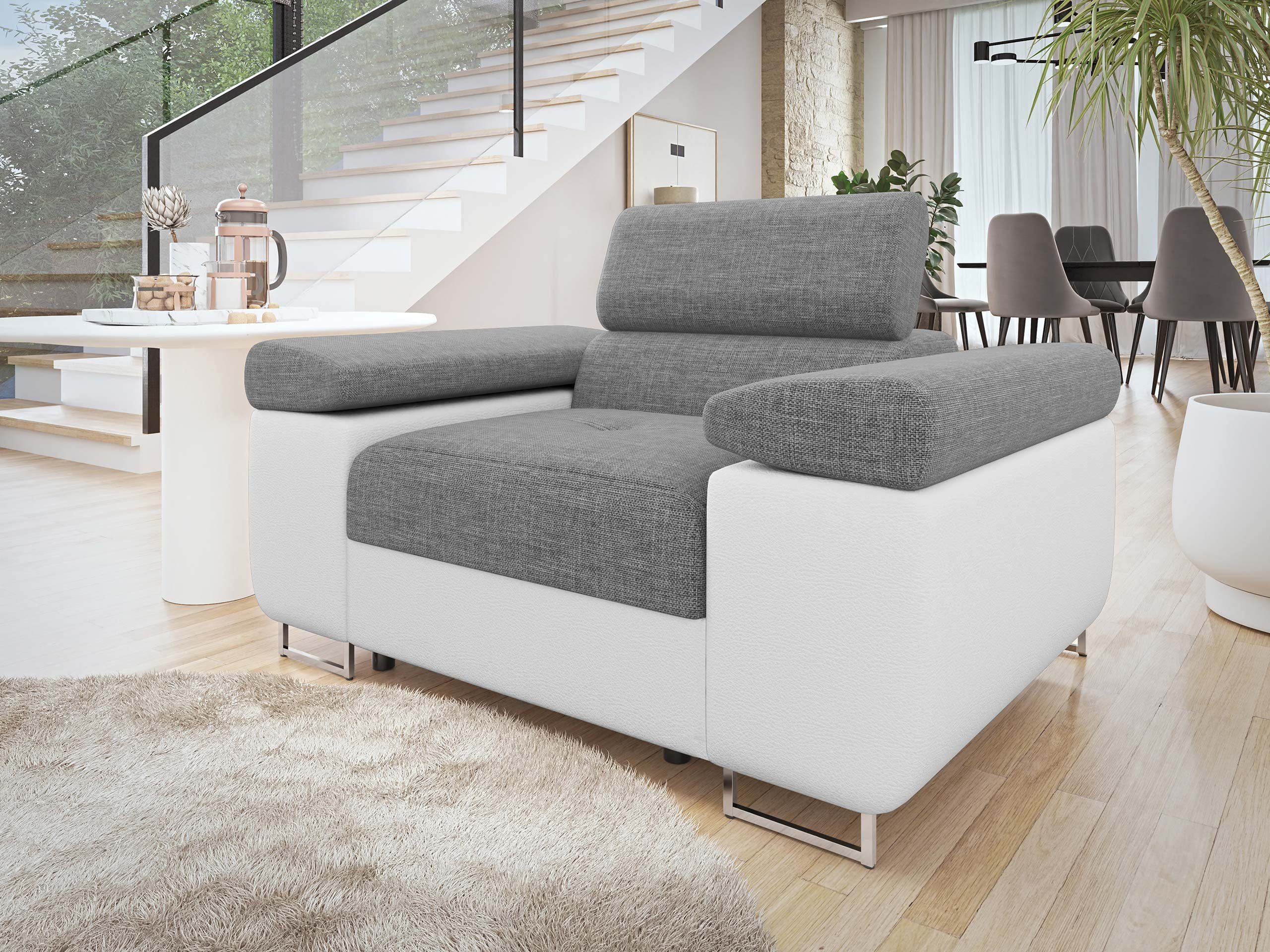 MIRJAN24 Sessel Torezio, Einstellbare Kopfstützen, 134x102x70-90 günstig online kaufen