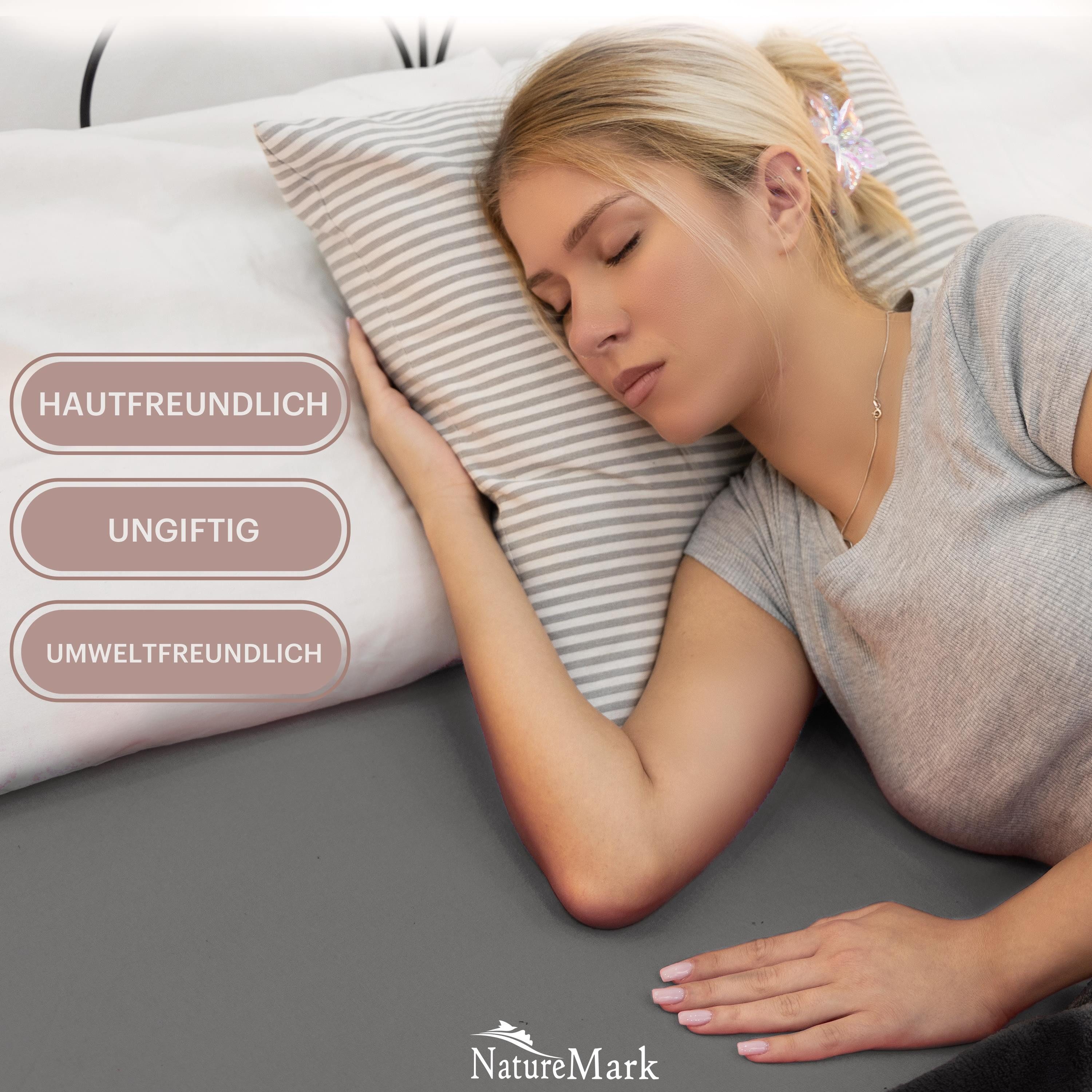 NatureMark Spannbettlaken Jersey Basic Spannbetttuch, 100% Baumwolle, Gummi günstig online kaufen