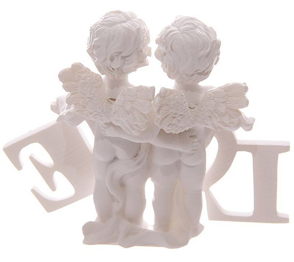 NO NAME Engelfigur Engelfigur, Skulptur, 7,5 Love-Schriftzug, Sammlerfigur, Weihnachtsfigur cm, Dekofigur, H