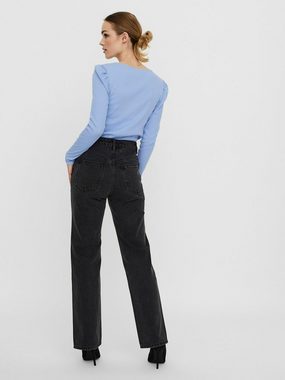 Vero Moda Weite Jeans Kithy (1-tlg) Weiteres Detail, Plain/ohne Details