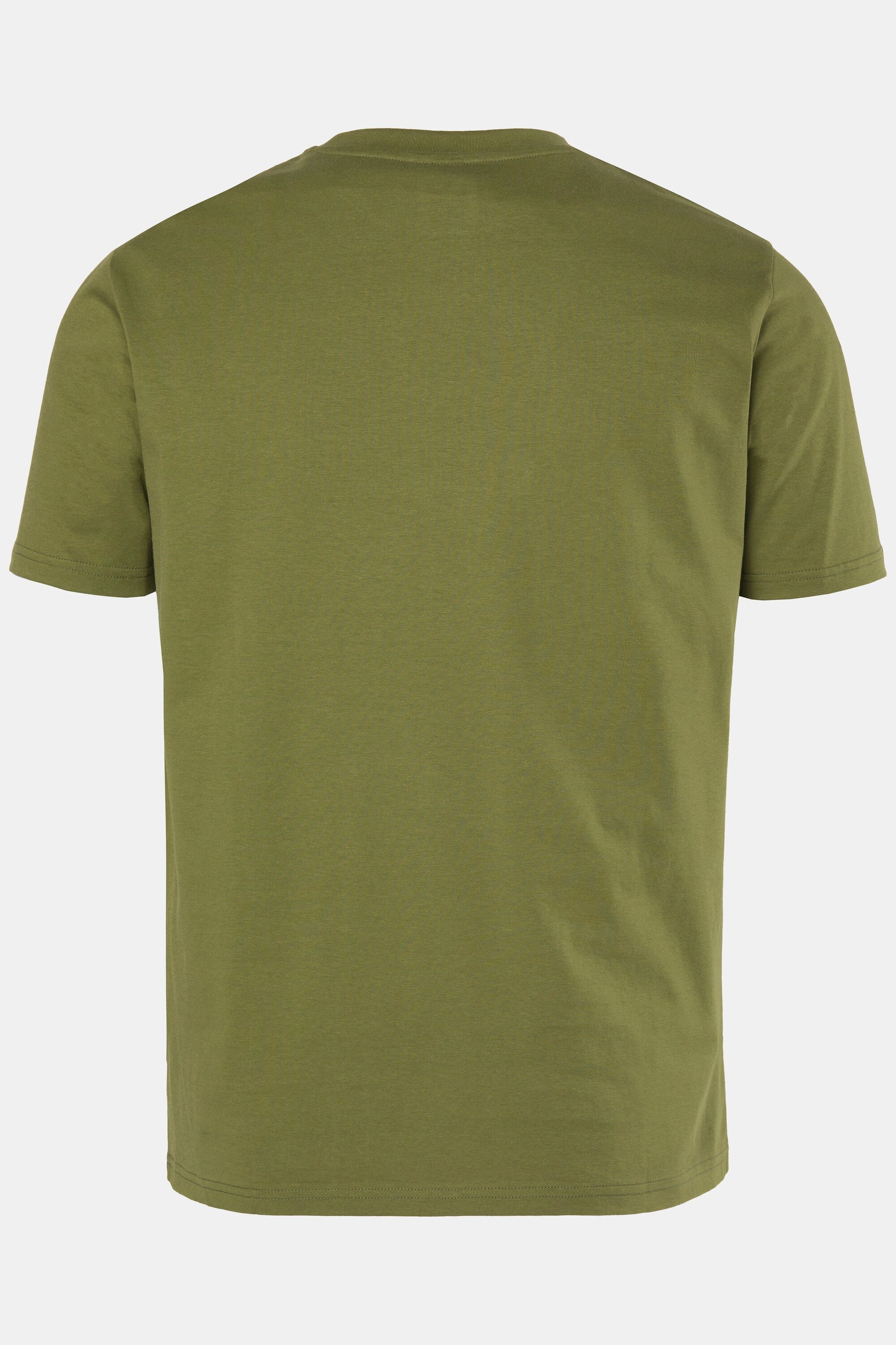 Men Plus T-Shirt T-Shirt Halbarm kleiner Print