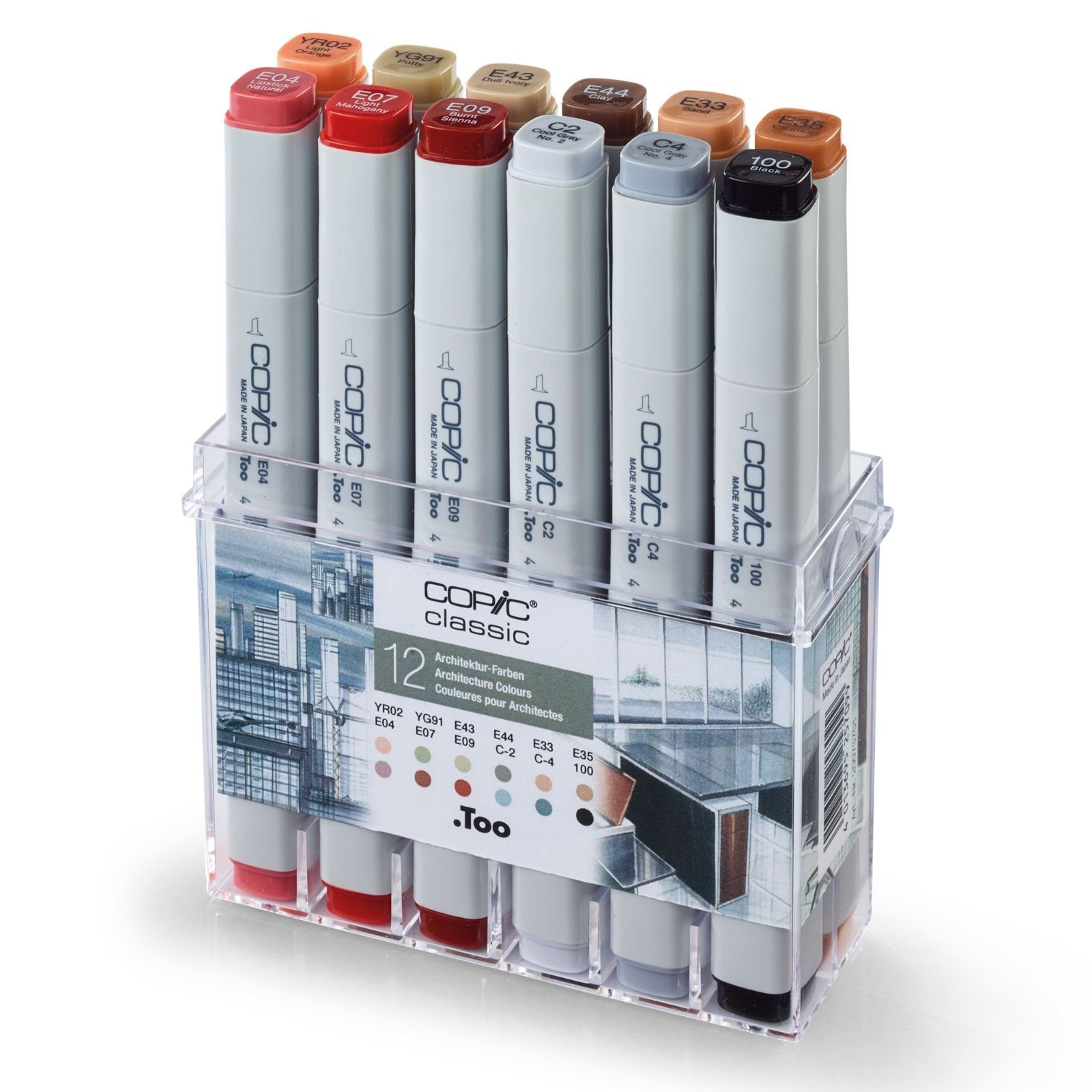 COPIC Copic Marker COPIC Classic 12er Set - Architekturfarben