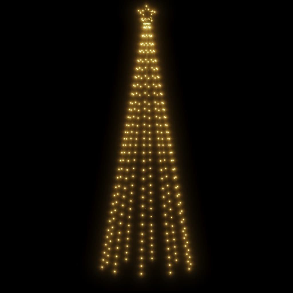 Warmweiß cm Kegelform vidaXL 100x300 LED-Weihnachtsbaum Baum 310 LED LEDs