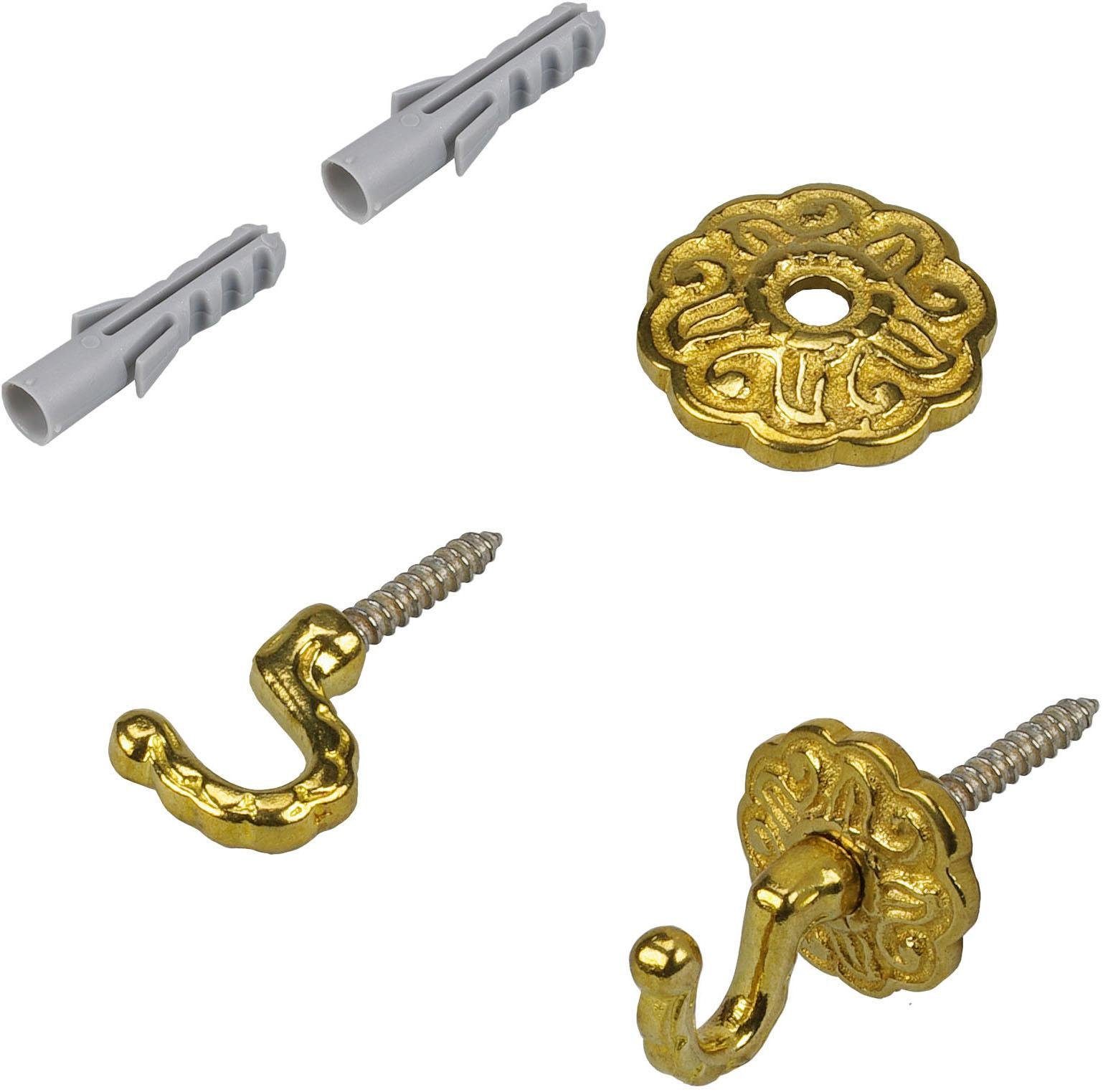 Liedeco Zierhaken, Gardinen, Vorhänge, (Set, 2-St), für Vorhänge