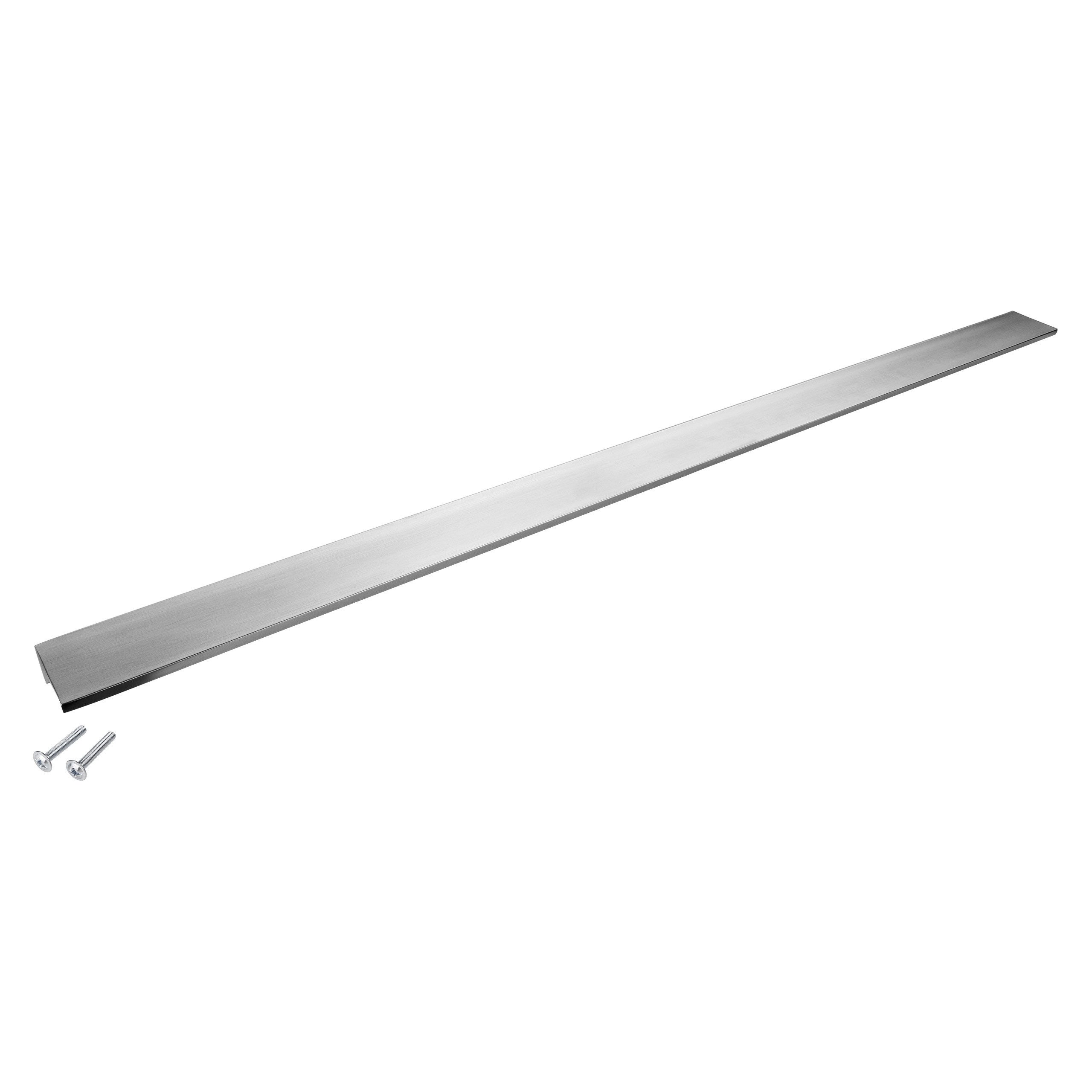 SO-TECH® Möbelgriff SEARL, Aluminium, schwarz oder Edelstahloptik, 680 mm, Edelstahloptik gebürstet