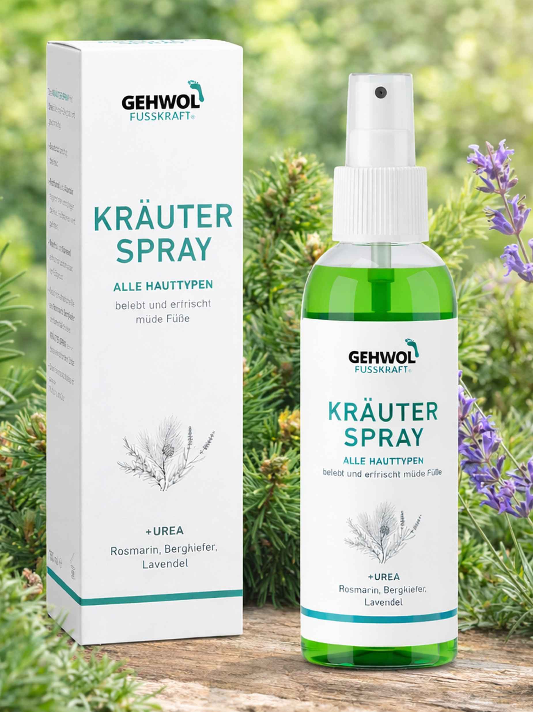 Eduard Gerlach GmbH Fußpflegespray Gehwol Fusskraft Kräuter Spray 125 ml Packung