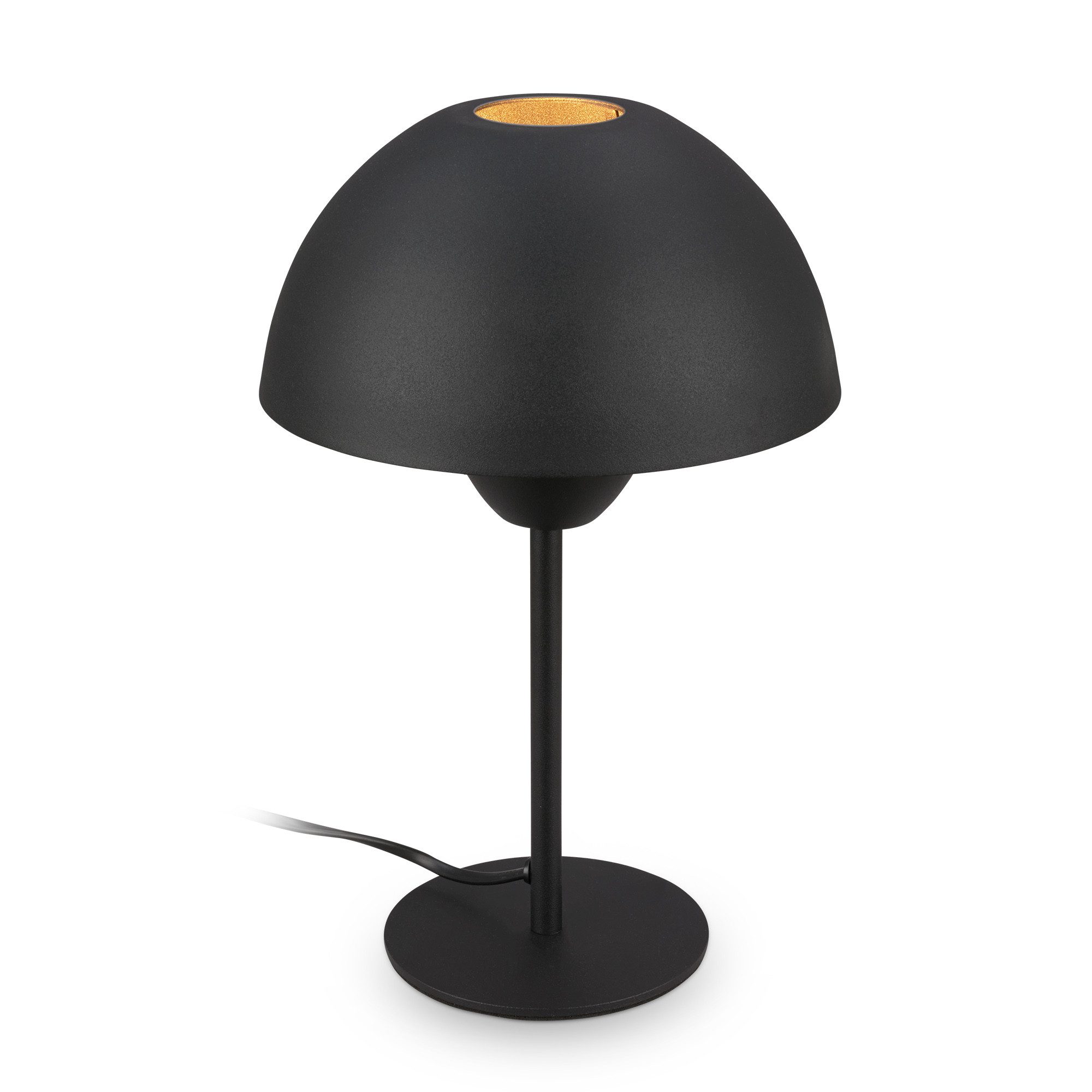 Briloner Leuchten LED Tischleuchte Tischlampe Pilzleuchte, ohne Leuchtmittel, Abhängig vom Leuchtmittel, 20 x 31 cm, exkl. Leuchtmittel, Schwarz & Hellgrau-Coffee