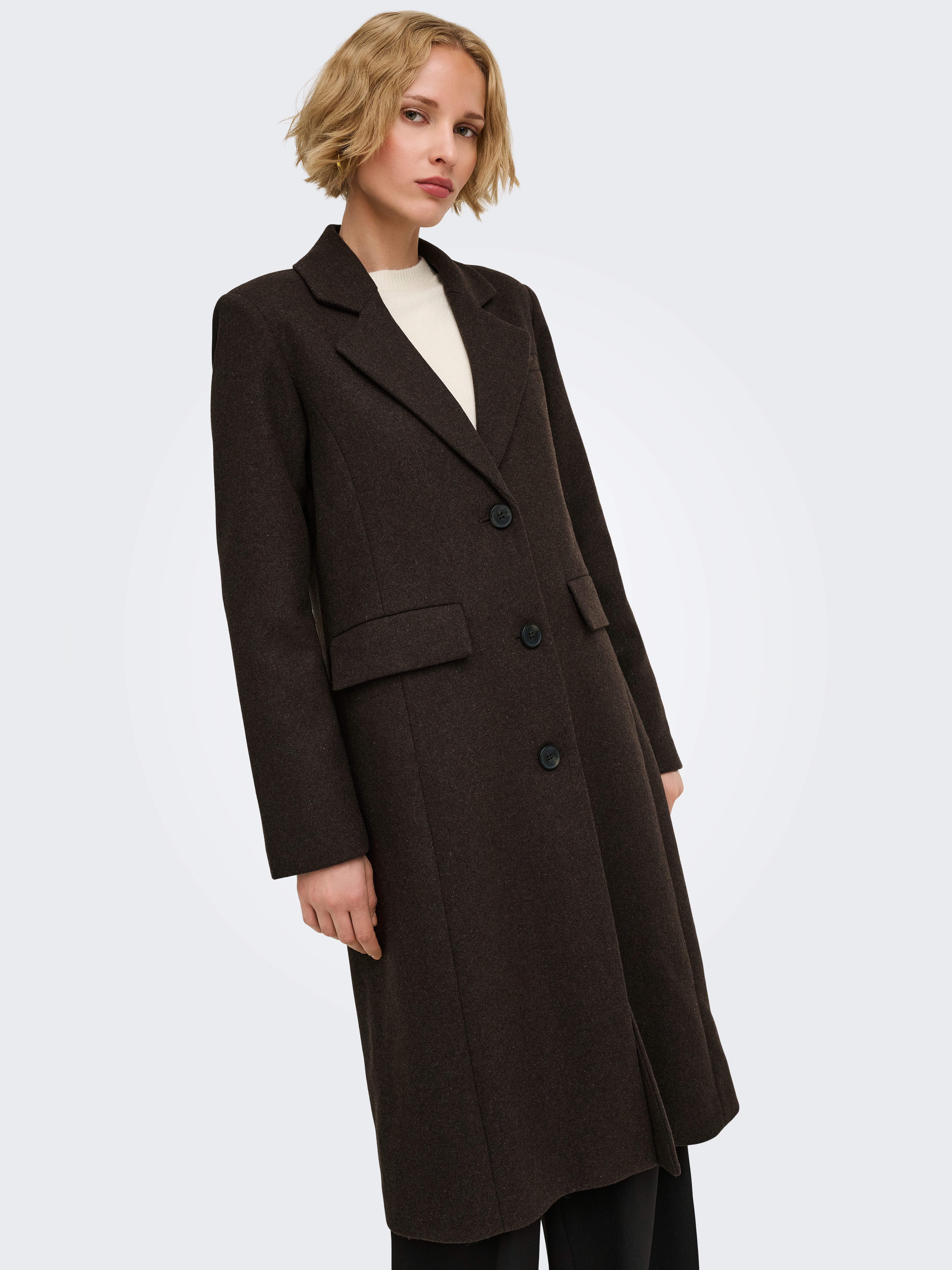 ONLY Langmantel ONLMICOL REGULAR COAT CC OTW Materialmix mit Wolle
