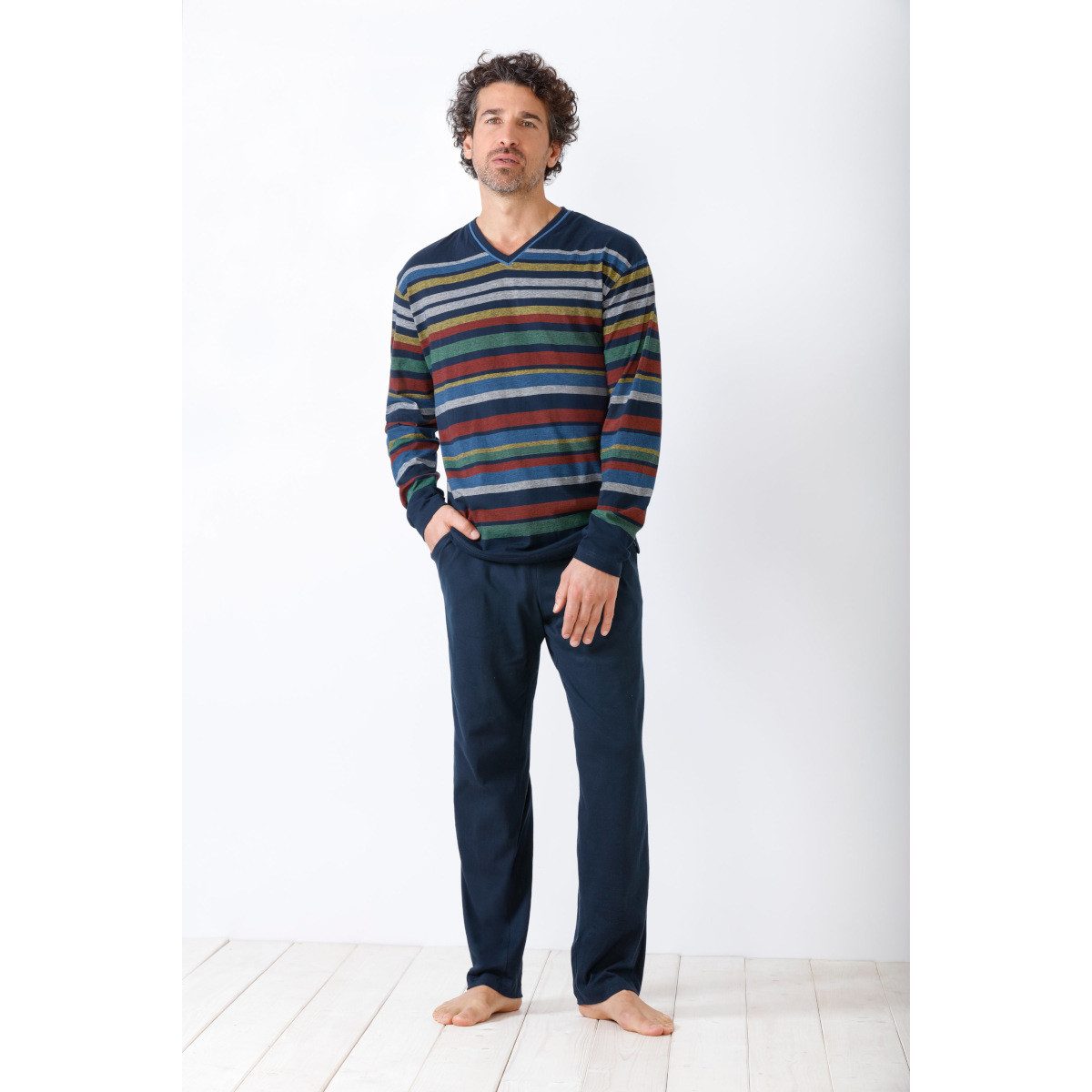 Hajo Pyjama Hajo, Schlafanzug Premium Cotton 53888