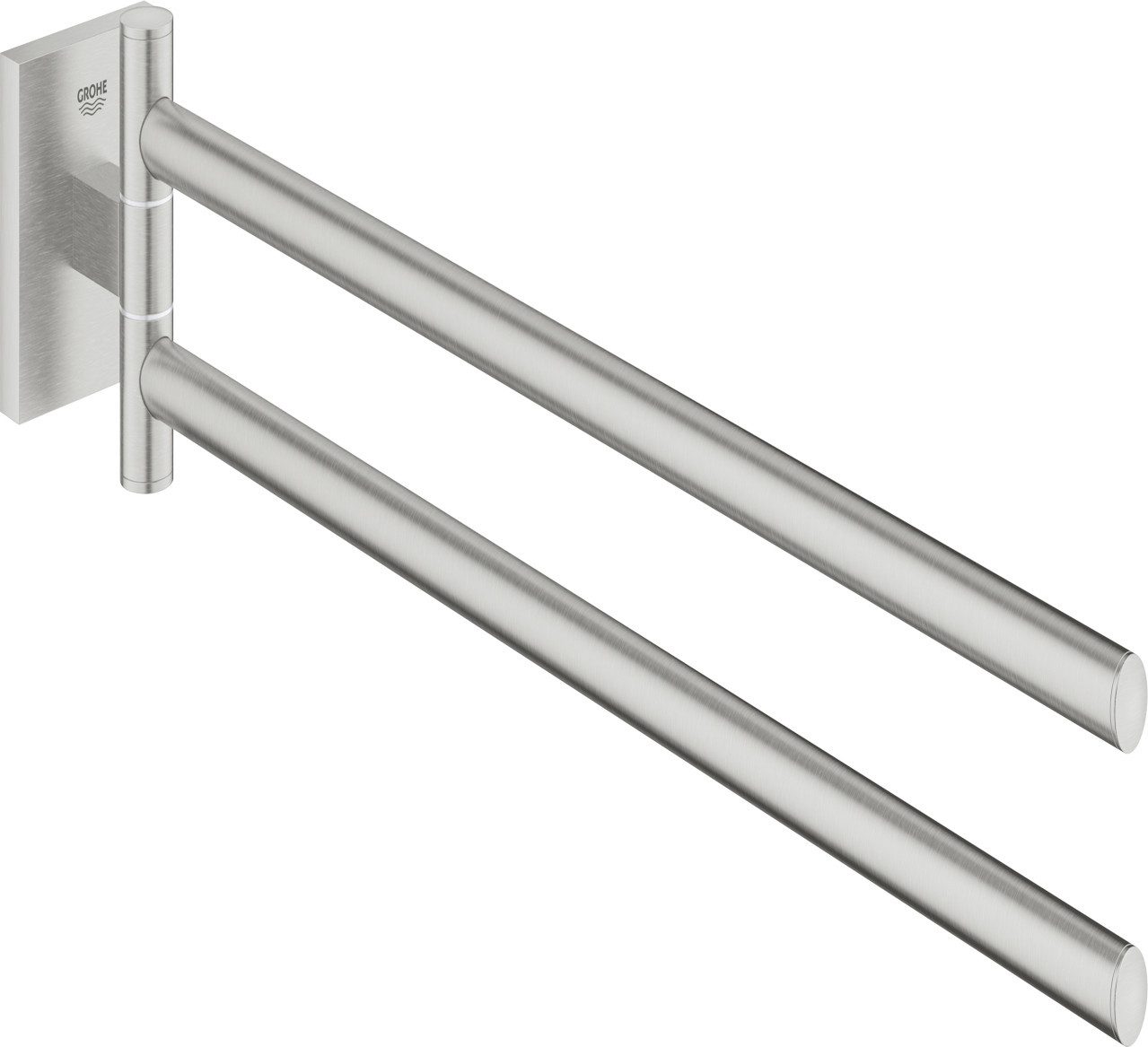 Grohe Doppelhandtuchhalter Grohe Start Cube Handtuchhalter günstig online kaufen