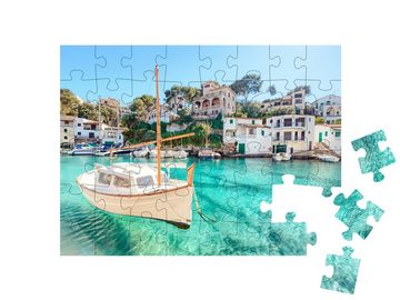 puzzleYOU Puzzle Idyllische Cala Figuera, Mallorca, Spanien, 48 Puzzleteile, puzzleYOU-Kollektionen Mallorca