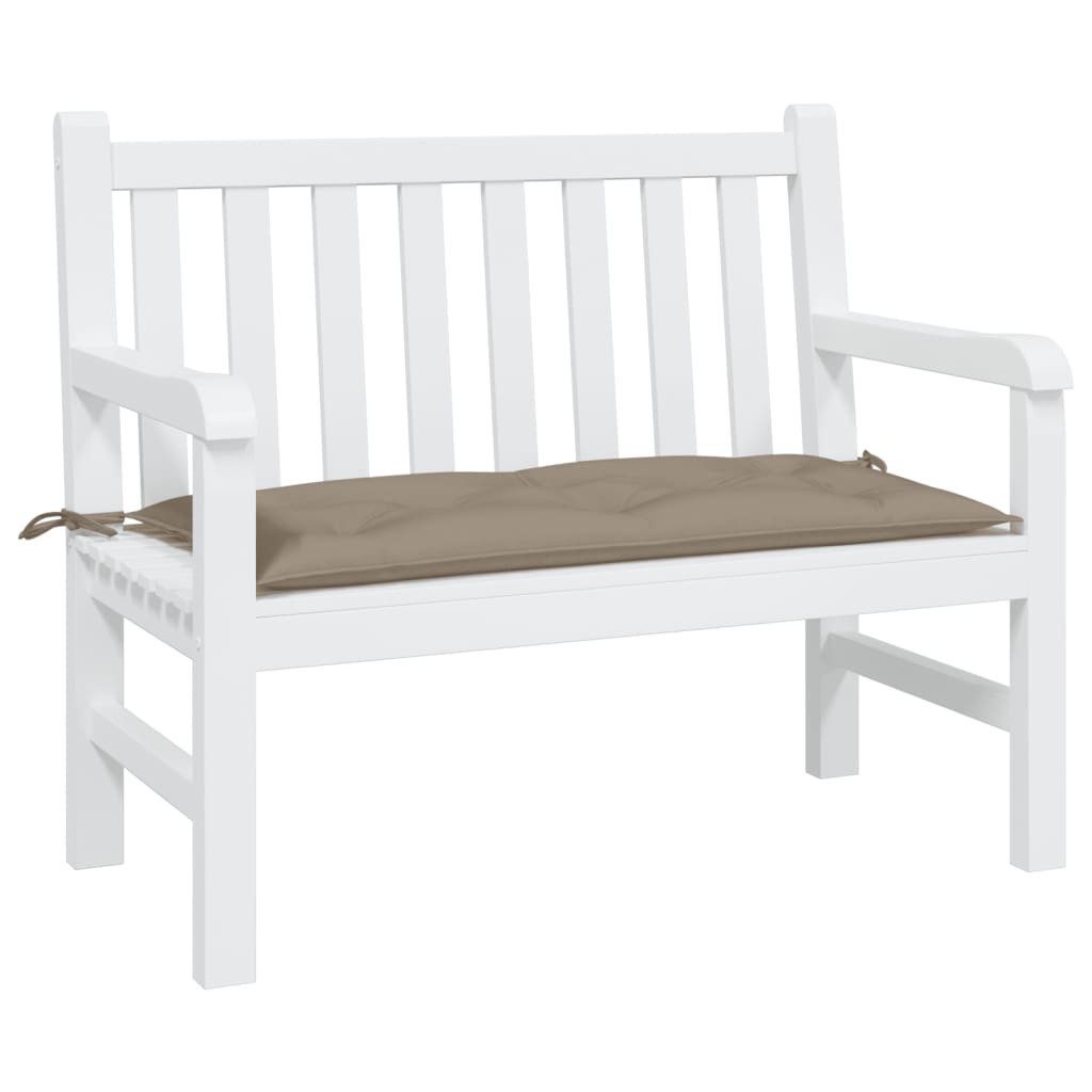 vidaXL Sitzauflage Gartenbank-Auflage Taupe 110x50x7 cm günstig online kaufen