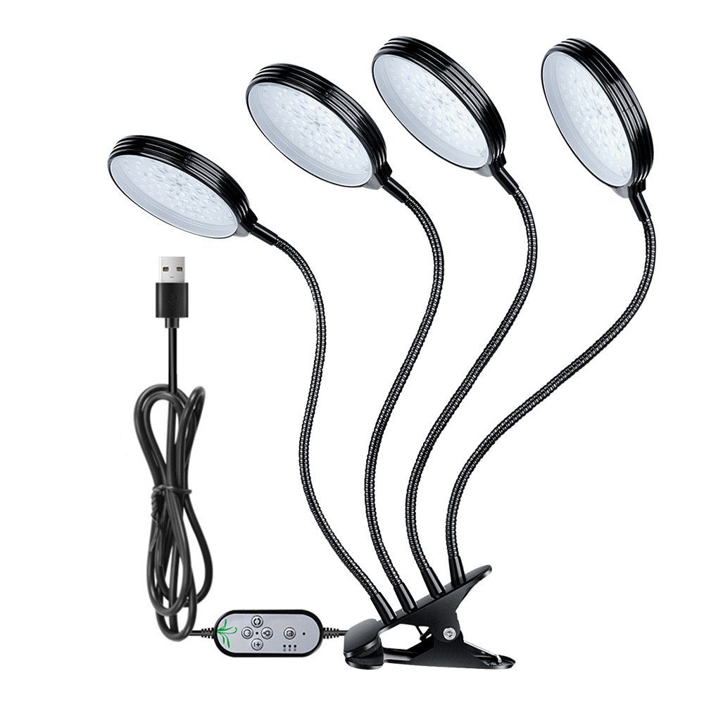 Rosnek Pflanzenlampe Voll Spektrum, Verstellbarer Schwanenhals,mit günstig online kaufen