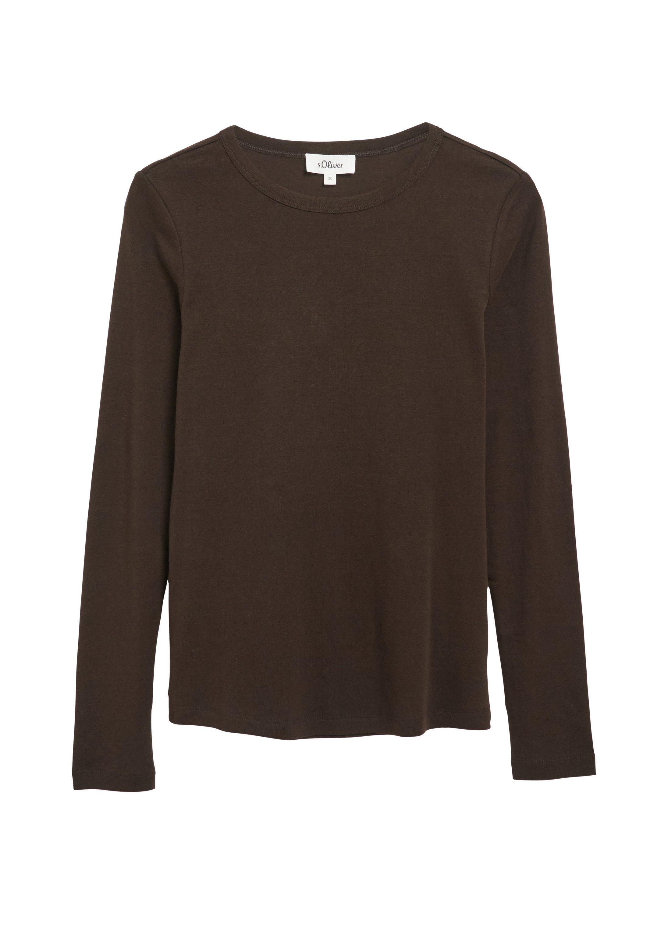 s.Oliver Langarmshirt T-Shirt Longsleeve im Slim Fit – Bild 2 von 5