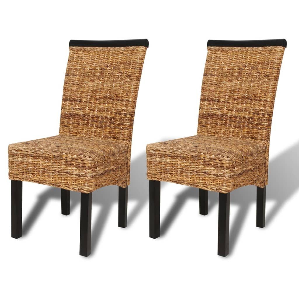 vidaXL Esszimmerstuhl Esszimmerstühle 2 Stk. Abaca günstig online kaufen