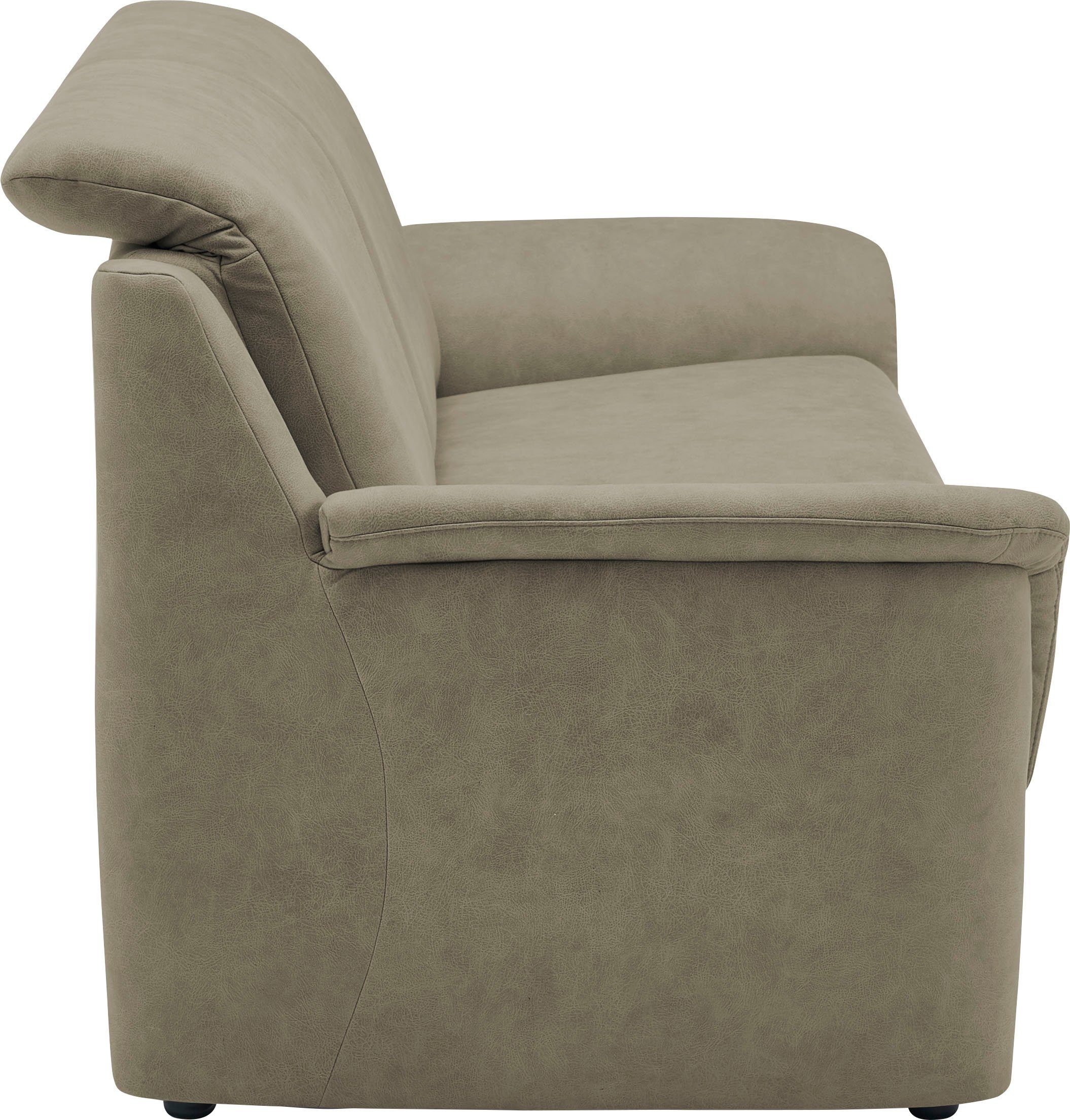 2-Sitzer VILLA BECK (3-tlg), besteht Sessel Polstergarnitur Kopfteilverstellung, aus und 2,5-Sitzer, Garda,