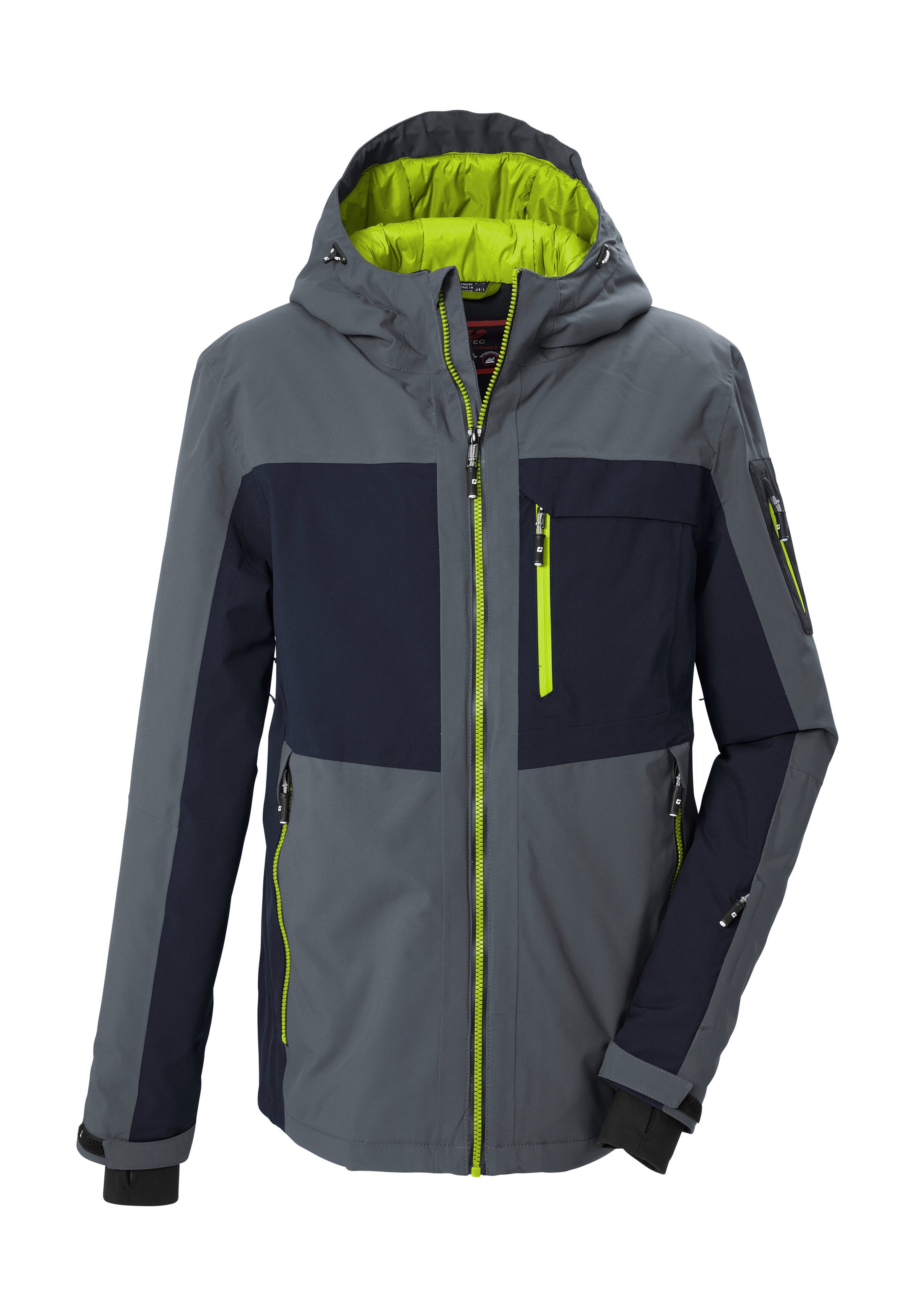 Killtec Skijacke KSW 79 MN SKI JCKT Skijacke: wasserdicht, atmungsaktiv, Colourblock-Design