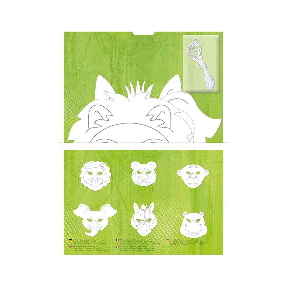 Thumbnail - URSUS Bastelnaturmaterial URSUS Blanko Masken Zootiere