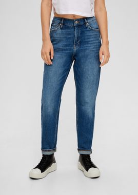 QS 7/8-Hose Ankle-Jeans Megan / Slim Fit / High Rise / Tapered Leg Destroyes