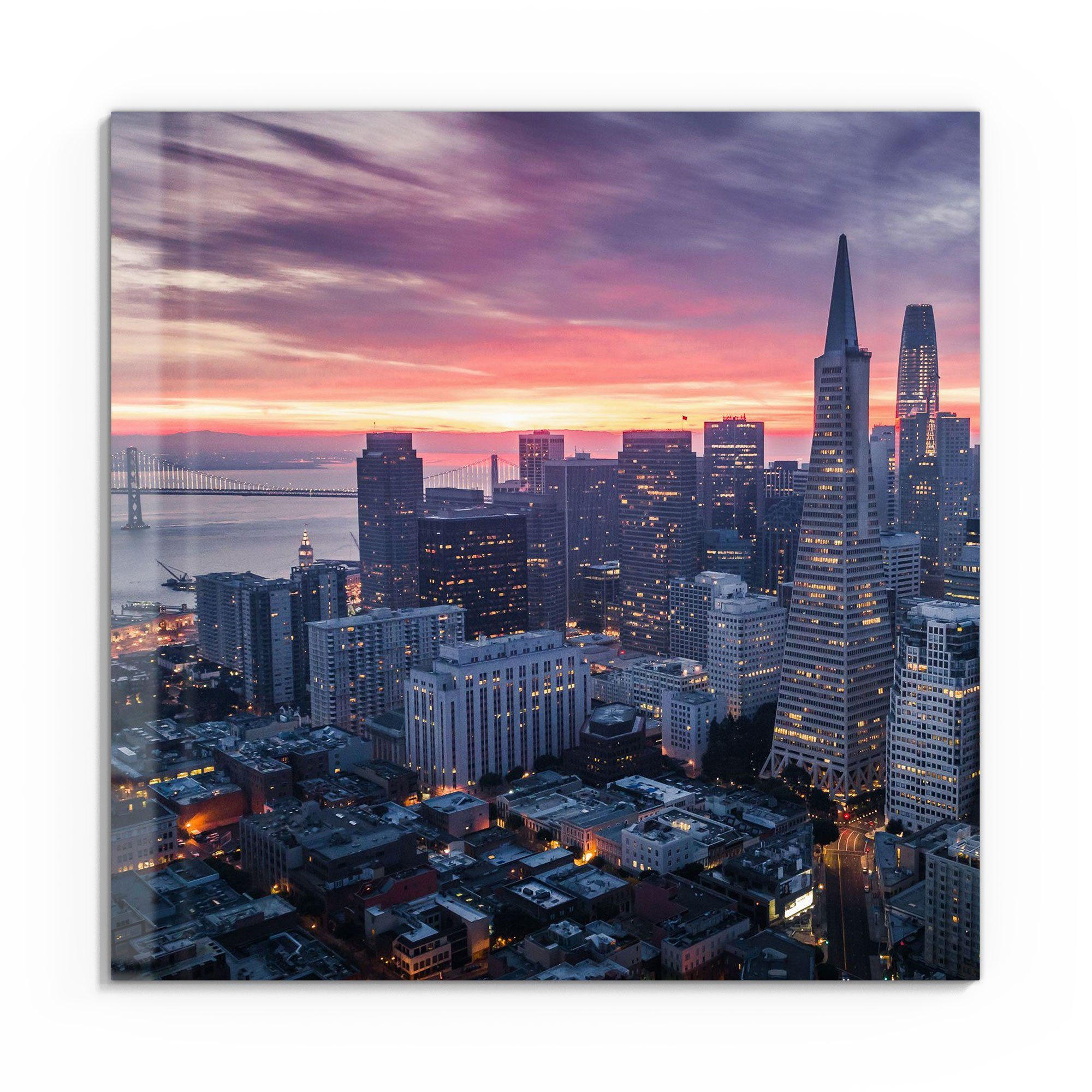 DEQORI Glasbild 'Blick auf San Francisco', günstig online kaufen