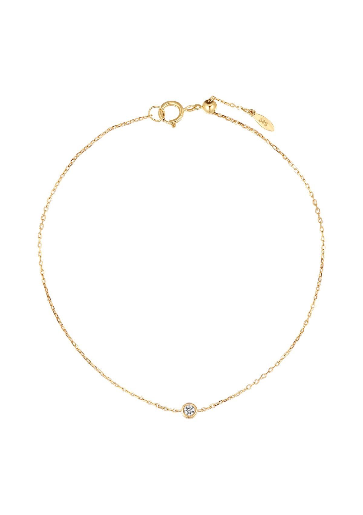 Dear Me Goldarmband 585er Armkette mit Diamant/Zirkon, wählbar, Feines 14K günstig online kaufen