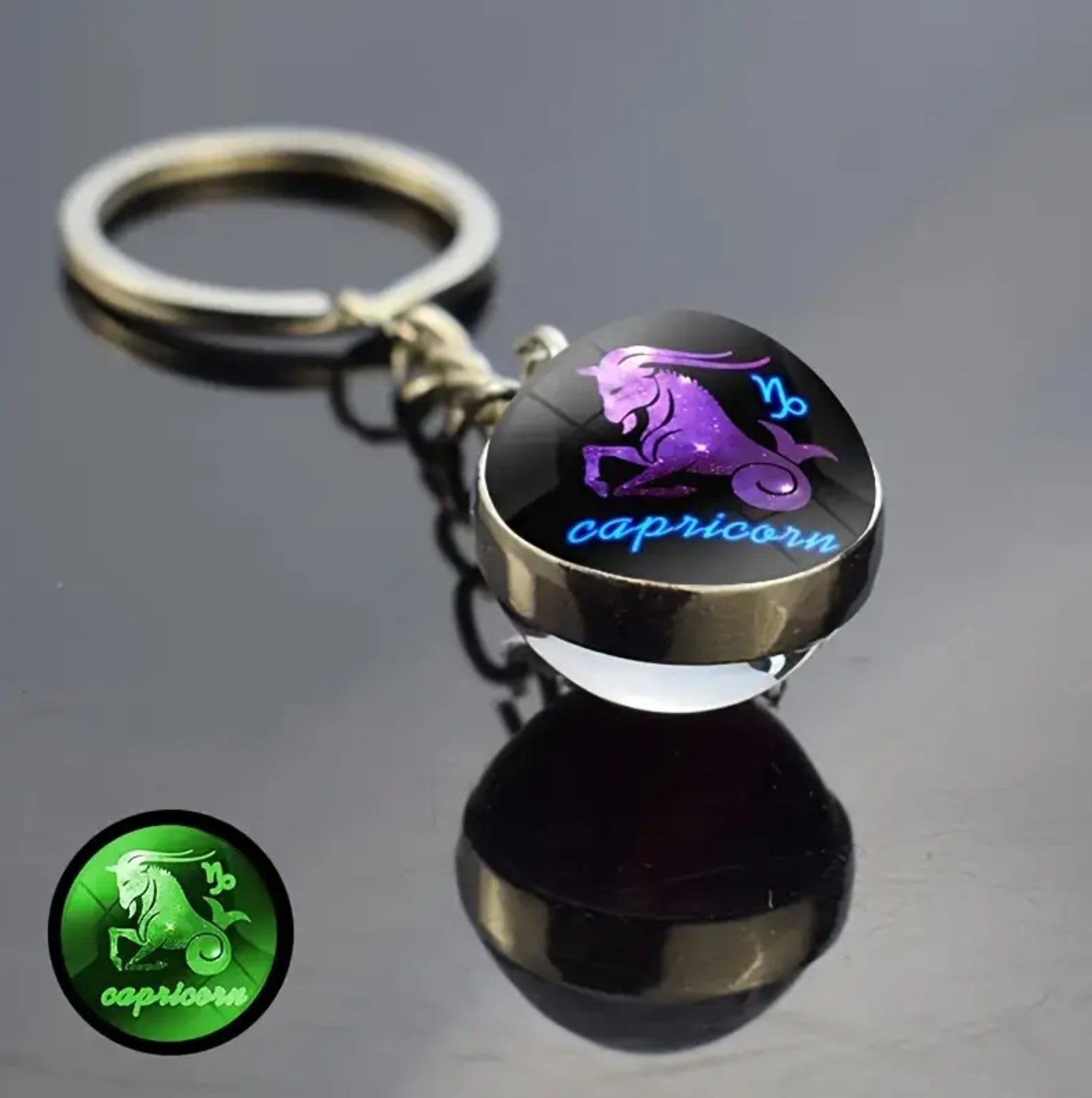 Stelby Schlüsselanhänger mit Gravur Steinbock Sternzeichen Schlüsselanhänge günstig online kaufen