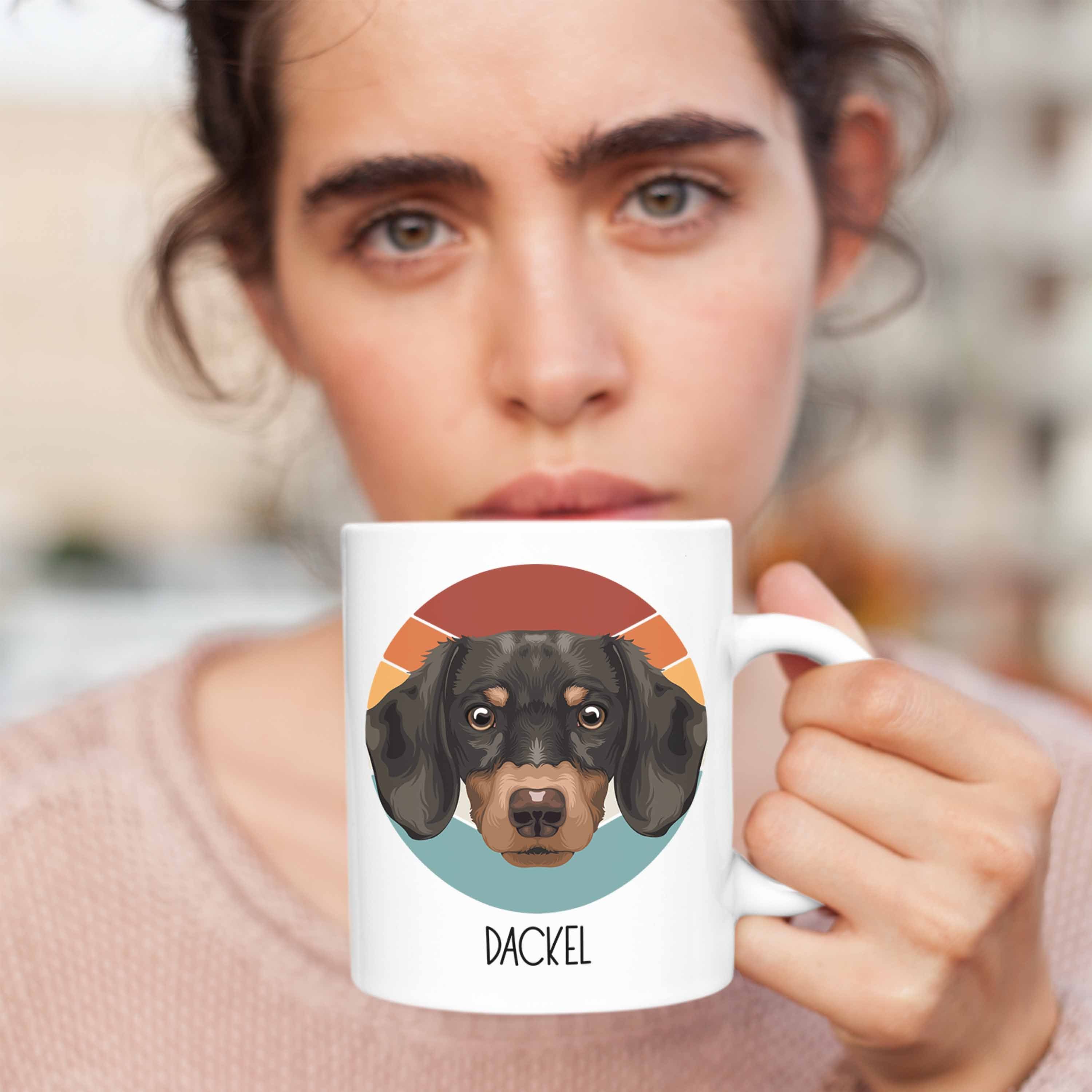 Lustiger Geschenkidee Spruch Trendation Tasse Tasse Besitzer Dackel Mam Dackel Weiss Geschenk