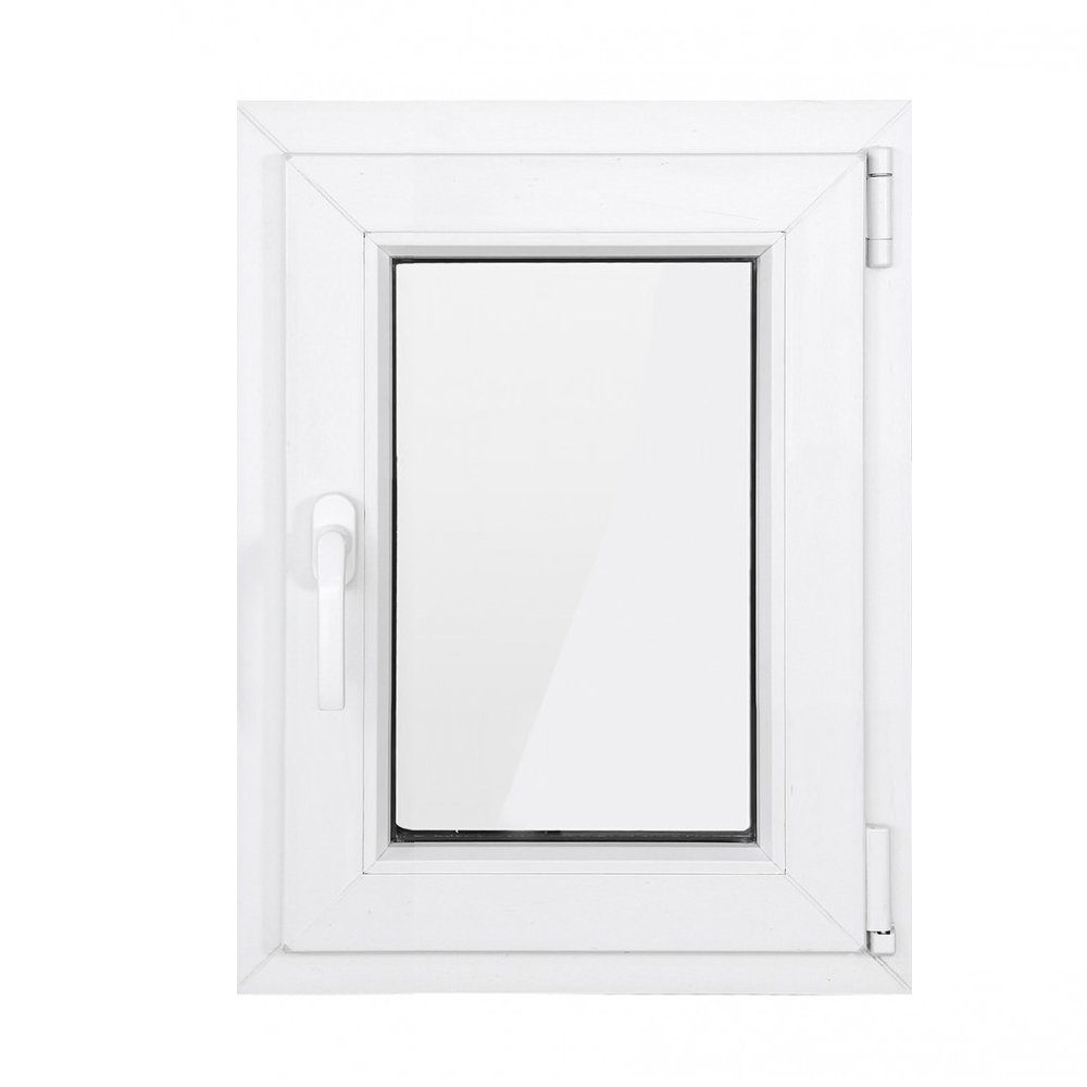 SN DECO GROUP Kellerfenster 1 Flügel 600x800 Dreh-Kipp 2-fach Verglasung weiß 70 mm Profil, (Set), RC2 Sicherheitsbeschlag, Hochwertiges 5-Kammer-Profil