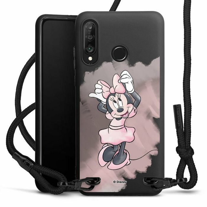 DeinDesign Handyhülle Mickey & Minnie Mouse Disney Motiv ohne Hintergrund Huawei P30 Lite Premium Premium Handykette Hülle mit Band