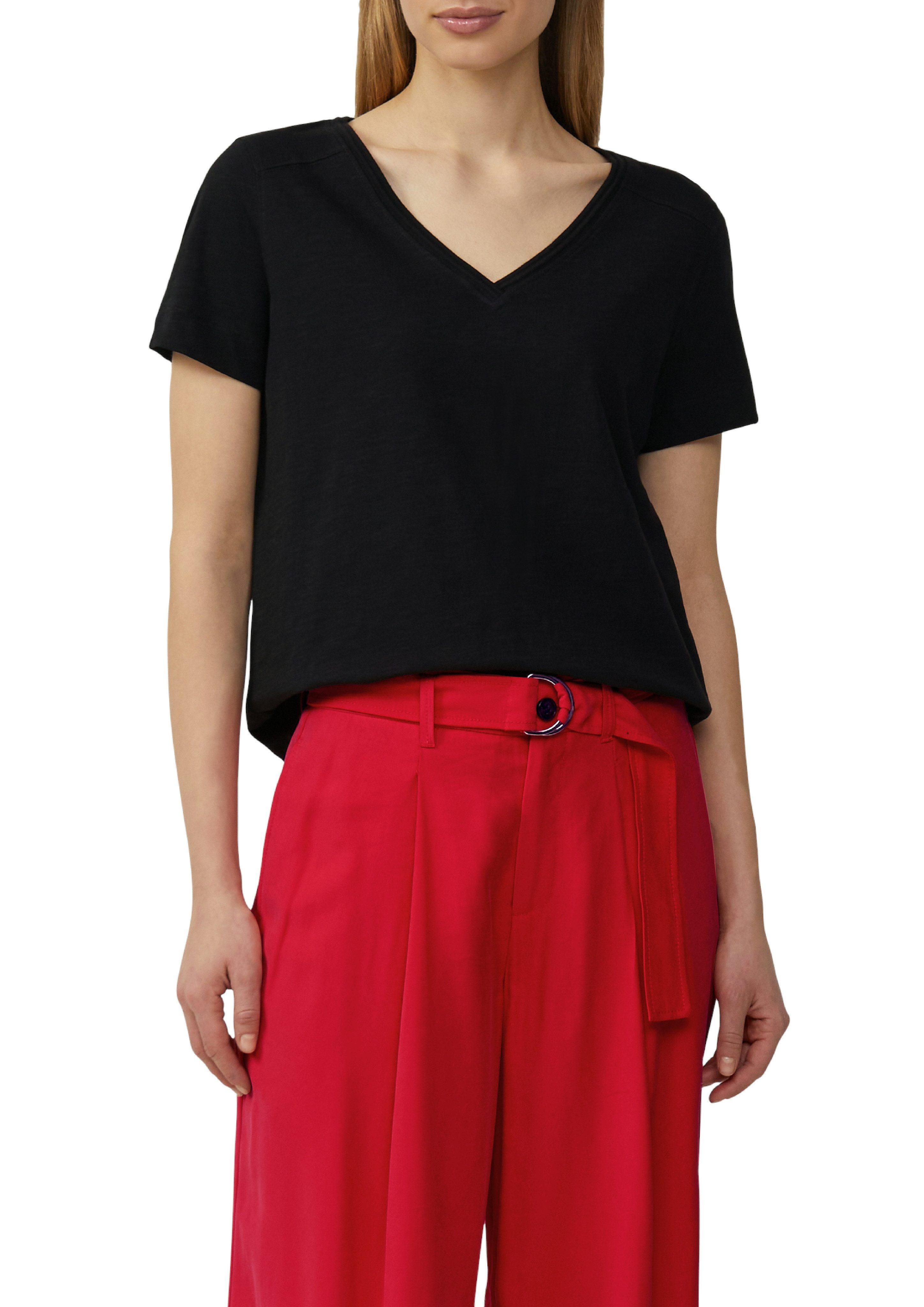 s.Oliver T-Shirt aus Flammgarn günstig online kaufen