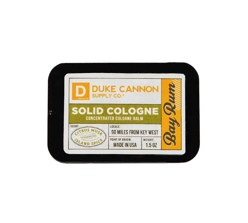 Duke Cannon Eau de Parfum Echtes Solid Cologne- mit dem Duft nach Insel und Meer & Rum, 1-tlg., festes Parfum