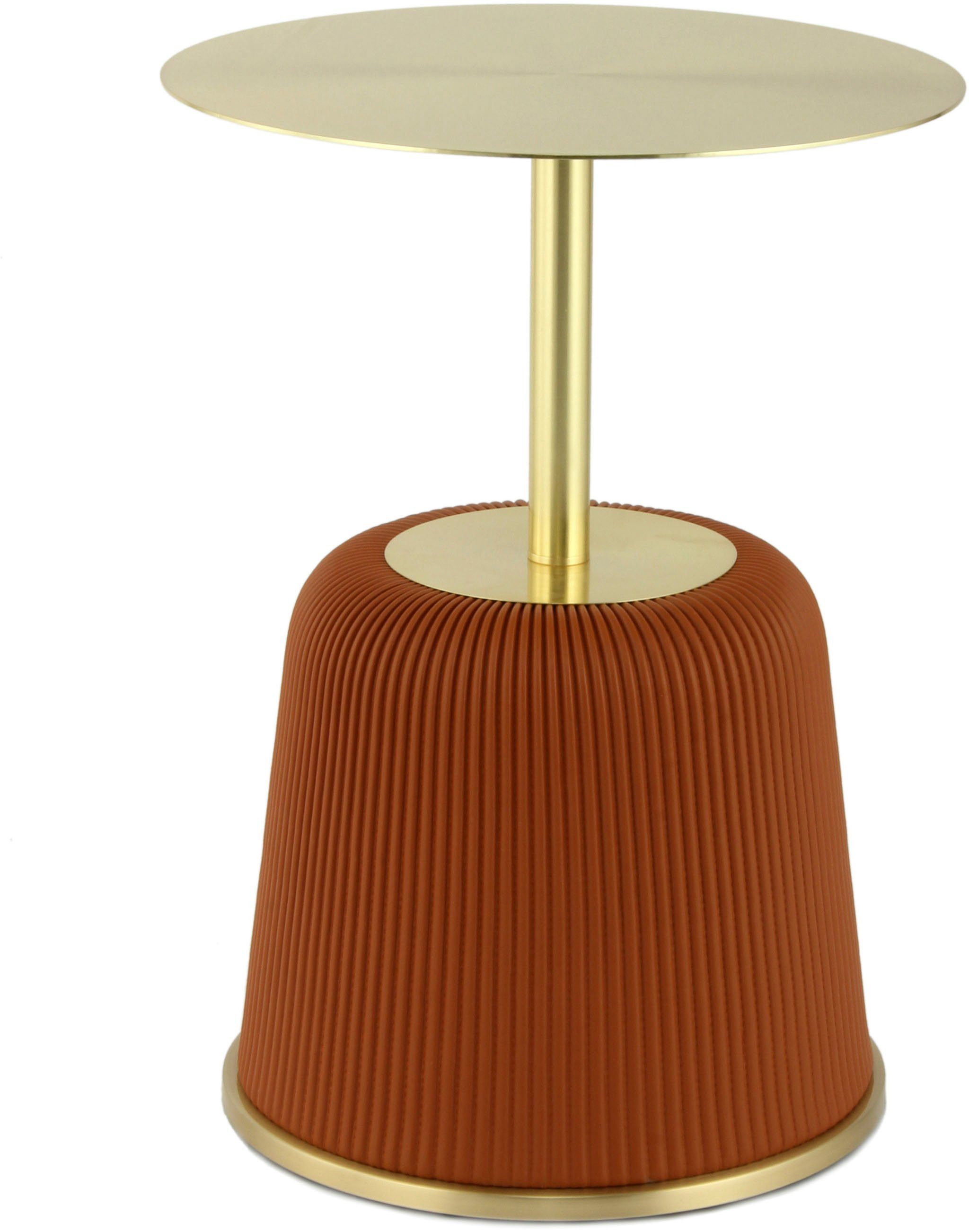 Kayoom Beistelltisch Jokai 325, Eisengestell, PU-Stoffbezug, praktische Ablagefläche (1-St), elegant, feste Konstruktion, pflegeleicht, pflegeleicht