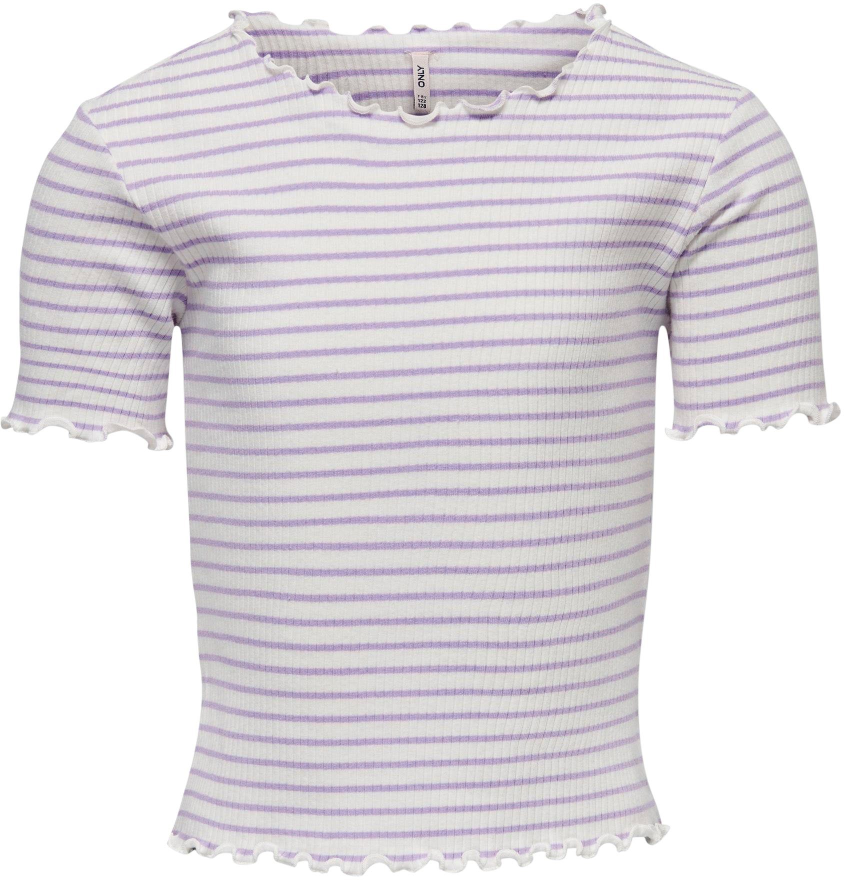 KIDS ONLY T-Shirt KOGGILA S/S rose RIB JRS purple TOP