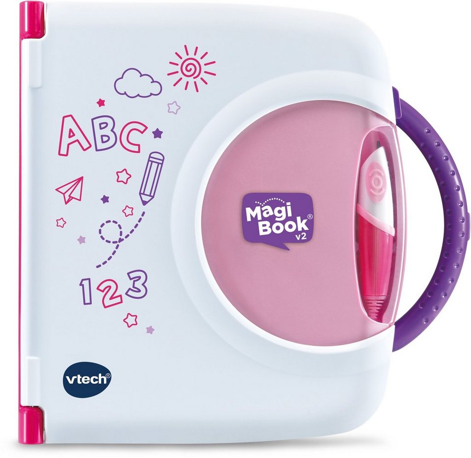 Vtech® Kindercomputer MagiBook v2, pink, Interaktives Lernbuchsystem, mit 2  Lernbüchern, Interaktives Lernbuchsystem »MagiBook v2, pink«