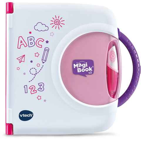 Vtech® Kindercomputer MagiBook v2, pink, Interaktives Lernbuchsystem, mit 2 Lernbüchern