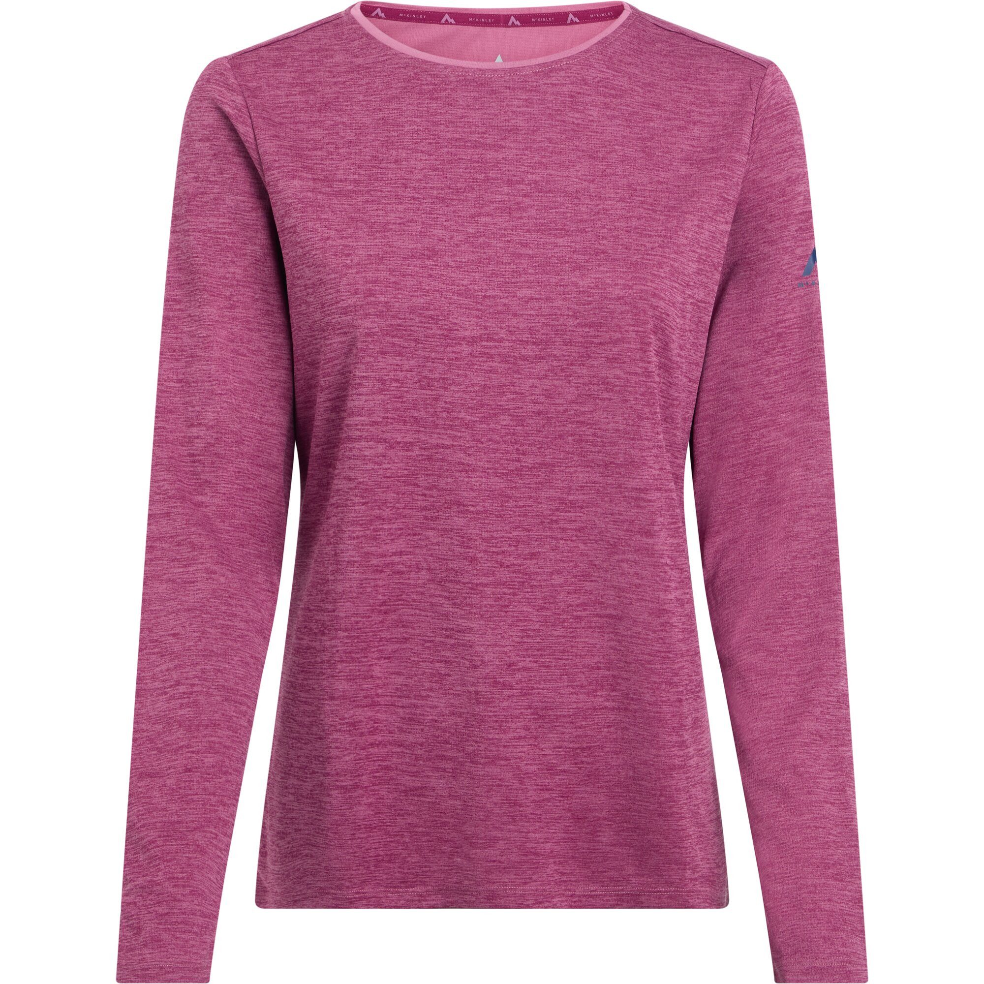 McKINLEY Langarmshirt Da.-Langarmshirt Hunu LS W MELANGE/RED WINE günstig online kaufen