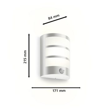 Philips Außen-Deckenleuchte Outdoor Ultra-Efficient Wandleuchte 3.8W, Inkl. Bewegungsmelder