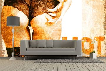 WandbilderXXL Fototapete Hot Flame, glatt, Retro, Vliestapete, hochwertiger Digitaldruck, in verschiedenen Größen