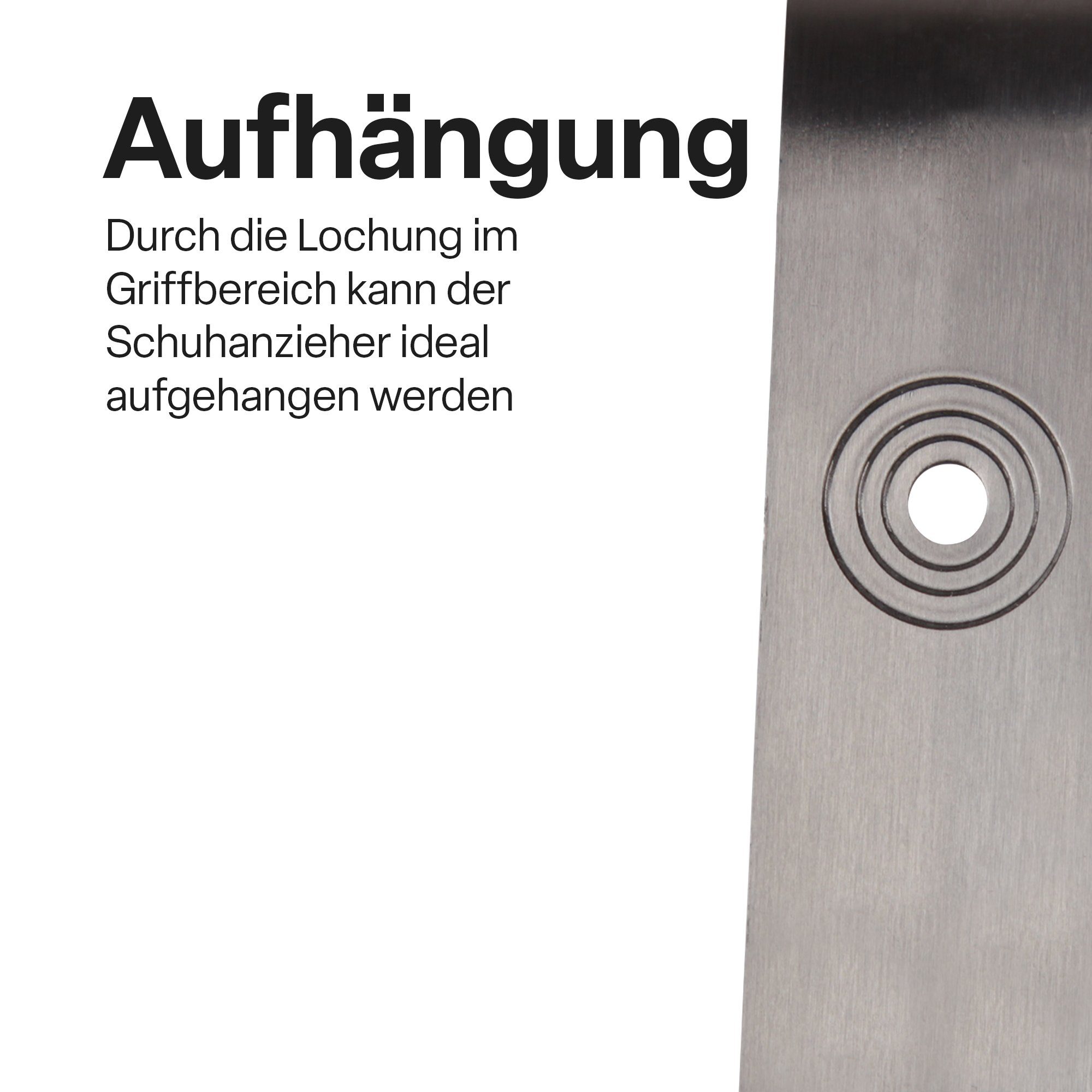 extra Pro (Metall) Home Schuhanzieher XXL stabil Silber sehr XXL - Schuhanziehhilfe (79cm), Schuhlöffel lang,