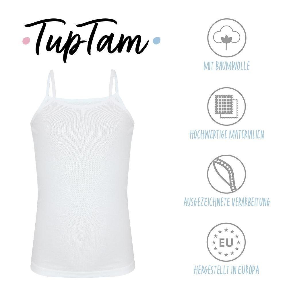 TupTam Unterhemd TupTam Mädchen Unterhemd Spaghettiträger Top 5er Pack – Bild 2 von 5