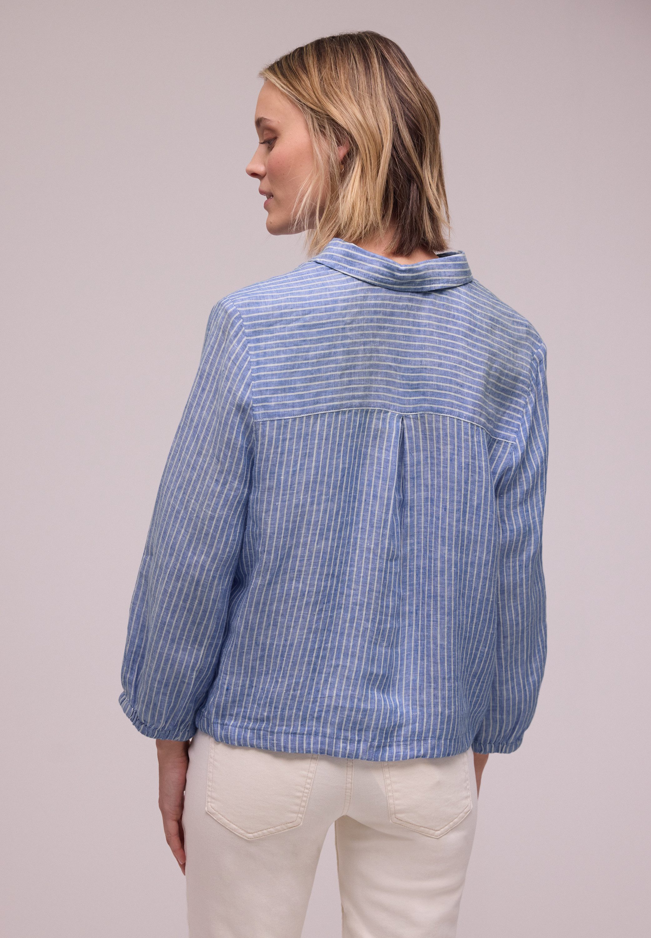 STREET ONE Hemdbluse mit Streifen Muster